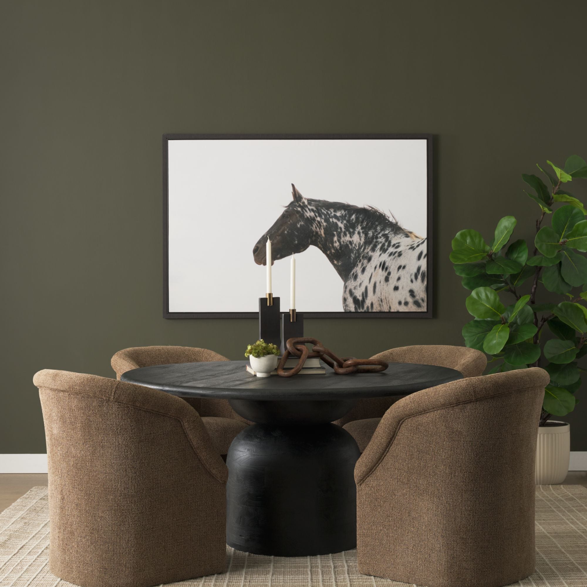 Mercana Curtis Handmade Dining Armchair in Brown | CastleUp Experience Centre Online Furniture