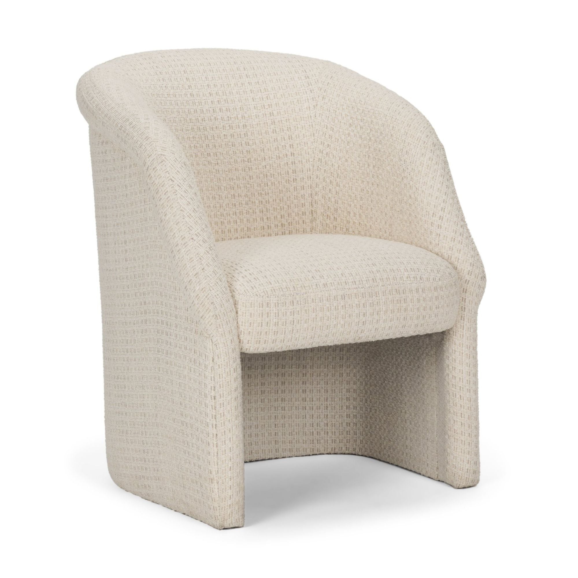 Mercana Curtis Handmade Dining Armchair in Cream | CastleUp Experience Centre Online Furniture