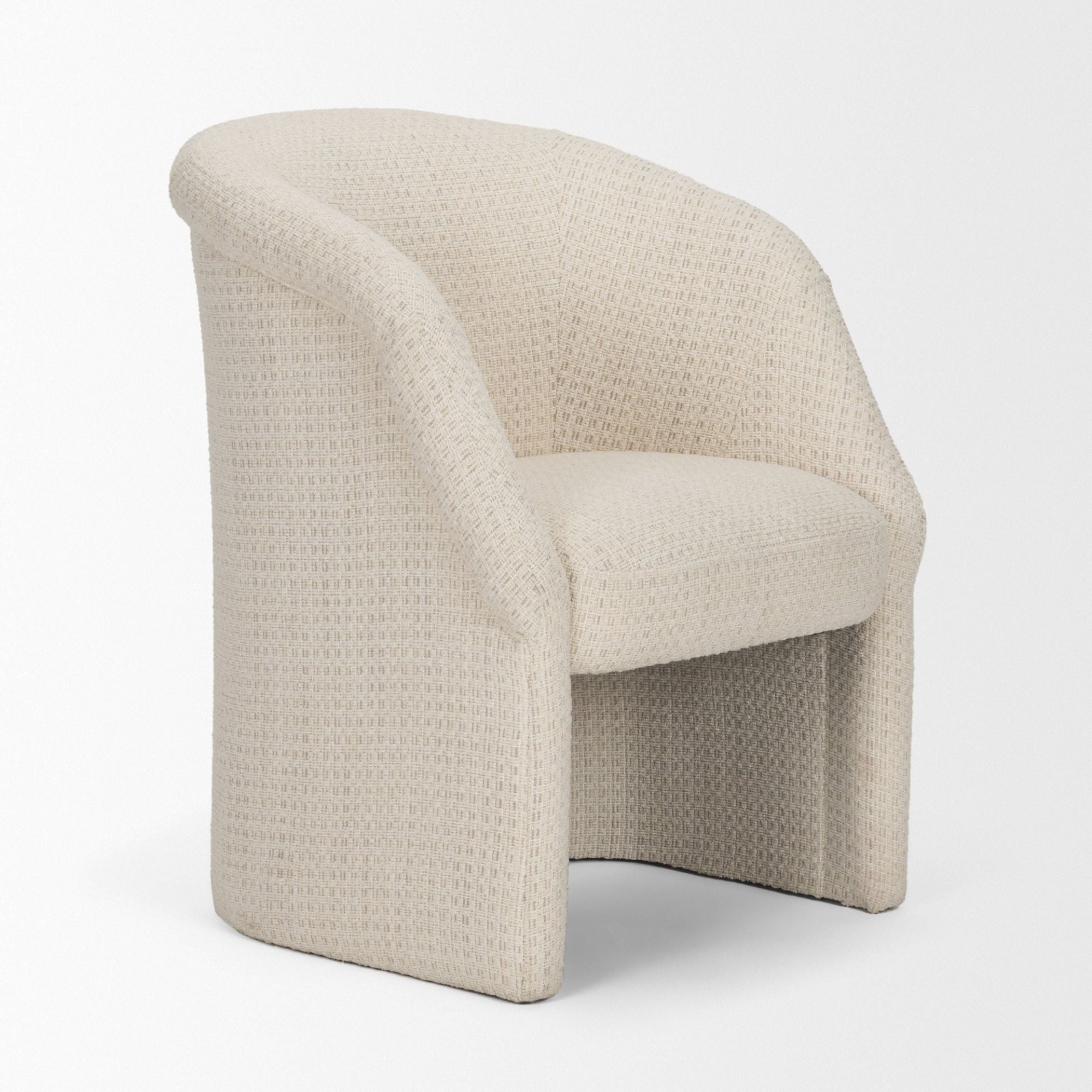 Mercana Curtis Handmade Dining Armchair in Cream | CastleUp Experience Centre Online Furniture