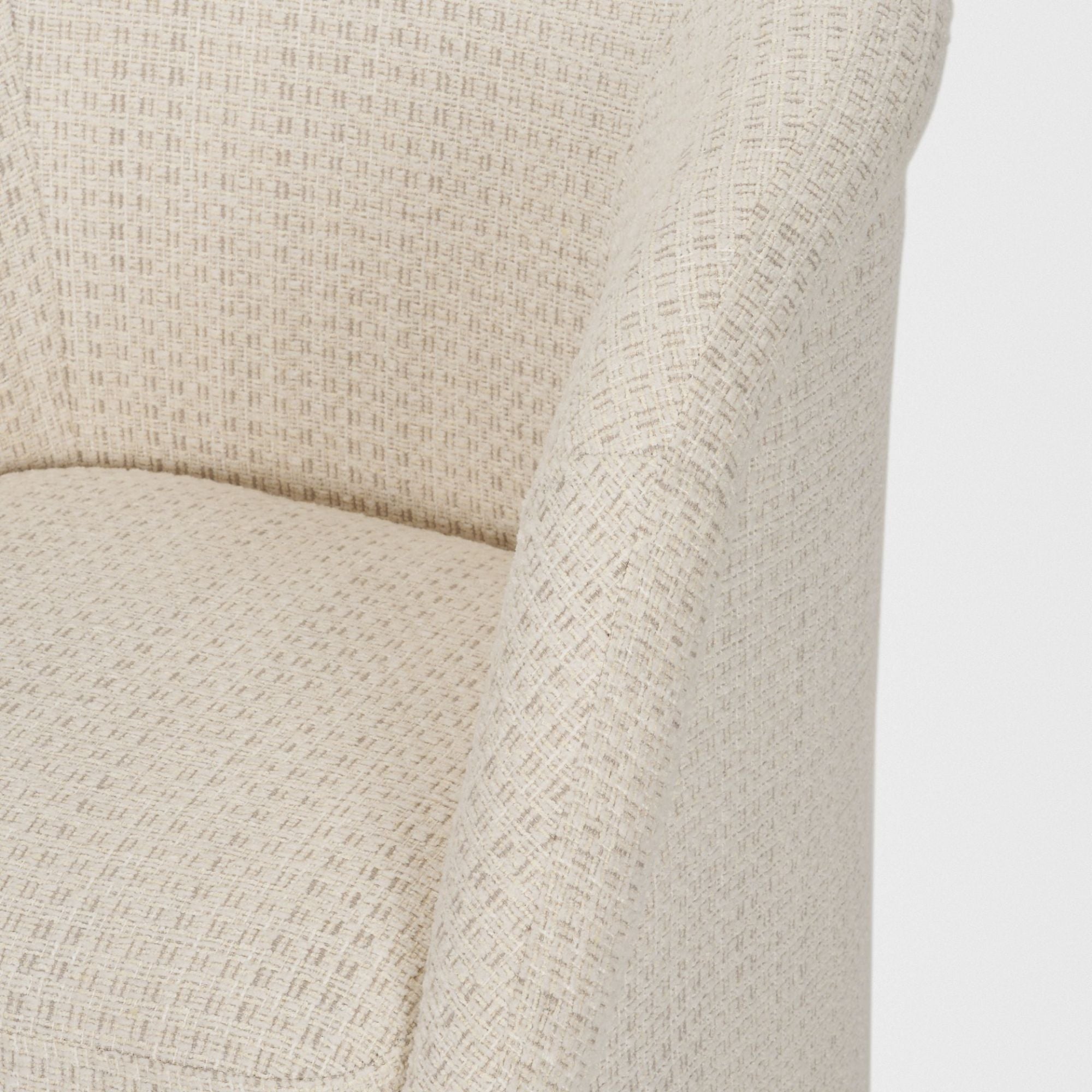 Mercana Curtis Handmade Dining Armchair in Cream | CastleUp Experience Centre Online Furniture