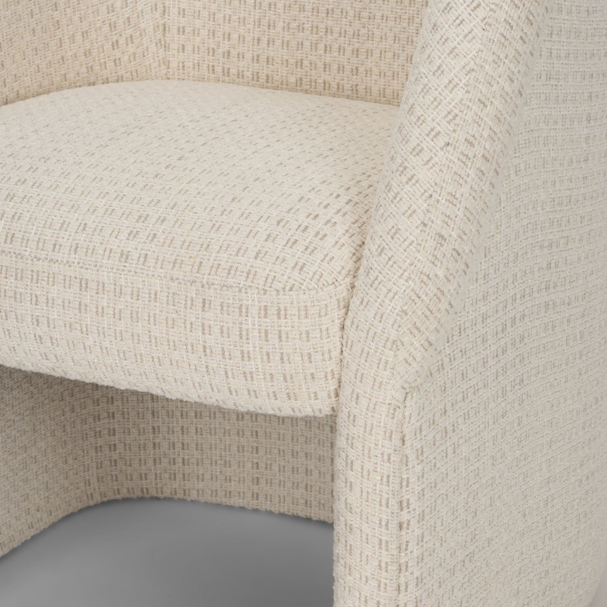 Mercana Curtis Handmade Dining Armchair in Cream | CastleUp Experience Centre Online Furniture
