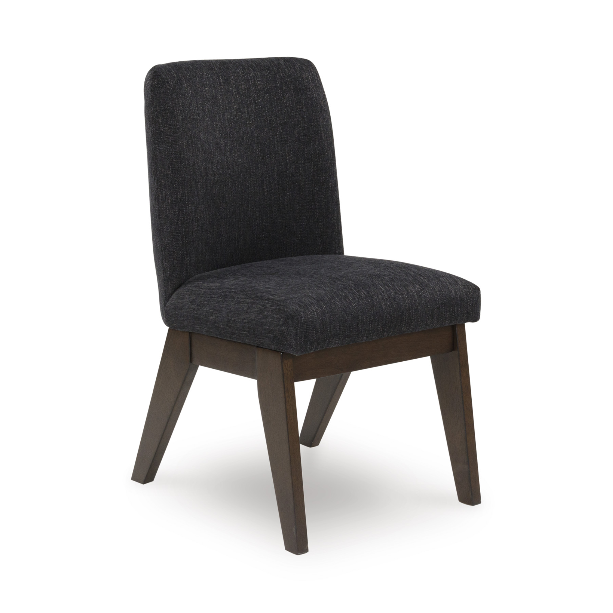 Pair of Dilenno UPH side dining chairs by Signature Ashley, modern upholstered dining chairs with sleek design, set of two.