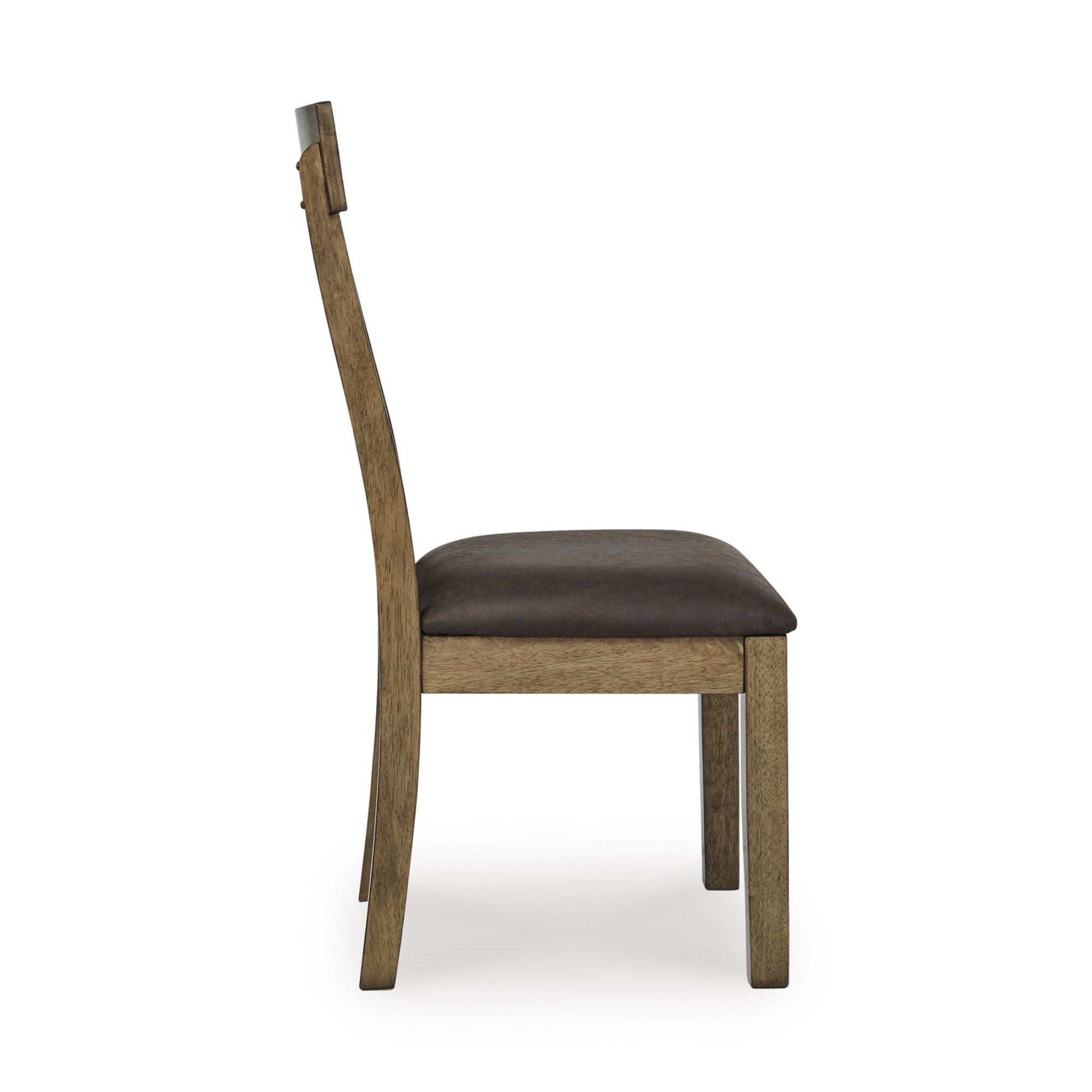 Ashley Urbinforte 6-piece dining room set with light brown finish, includes table and matching chairs in a modern dining area.