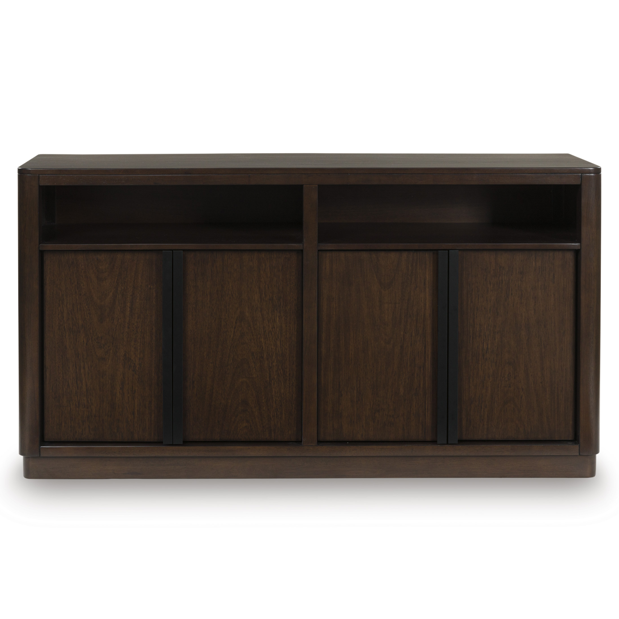 Brown Dilenno dining room server by Signature Ashley featuring storage drawers and elegant wood finish.