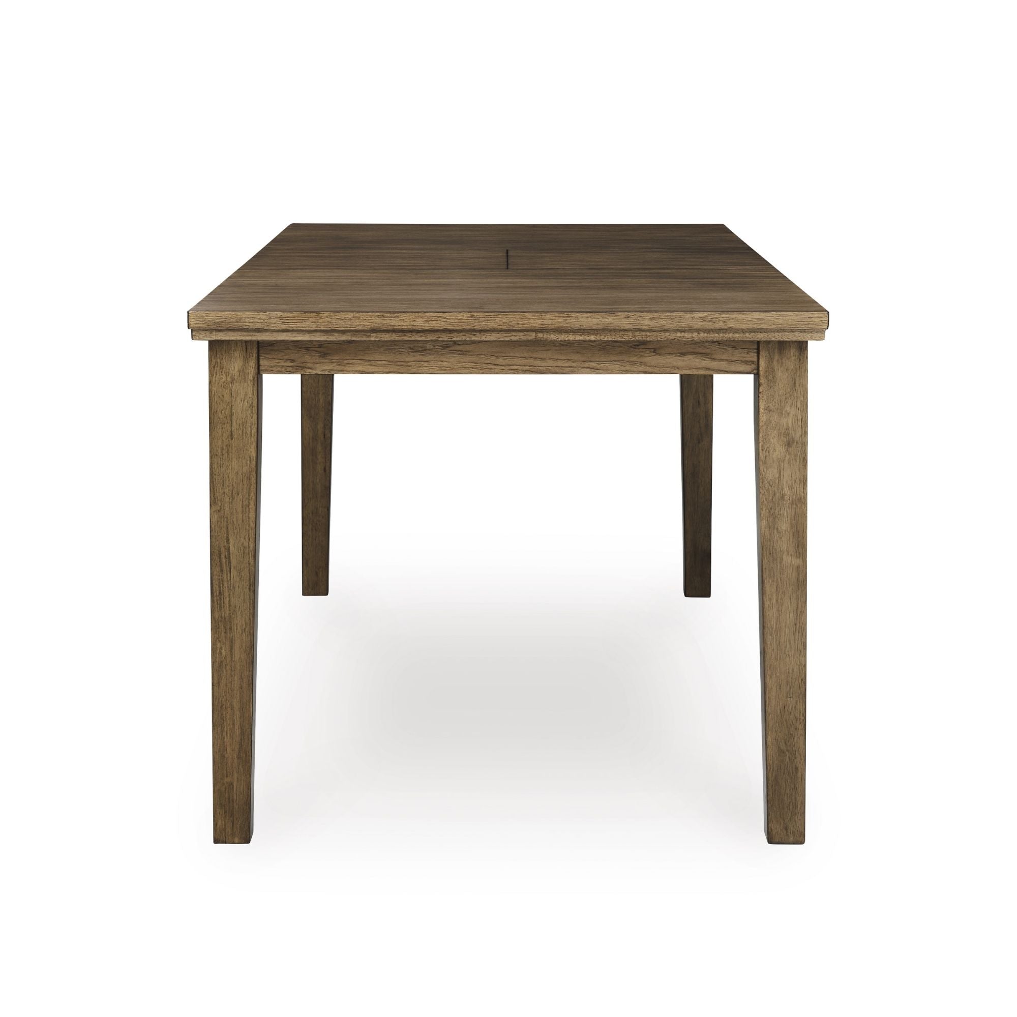 Ashley Urbinforte 9-piece light brown counter table dining set with matching chairs, ideal for casual dining spaces.