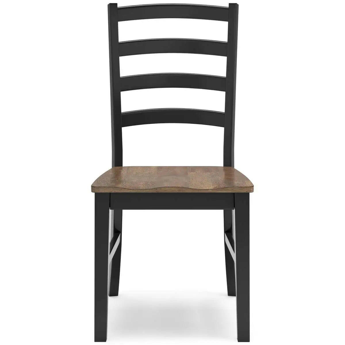 Signature Ashley Wildenauer brown and black dining room set with a table and matching chairs, featuring modern design and wood finish.