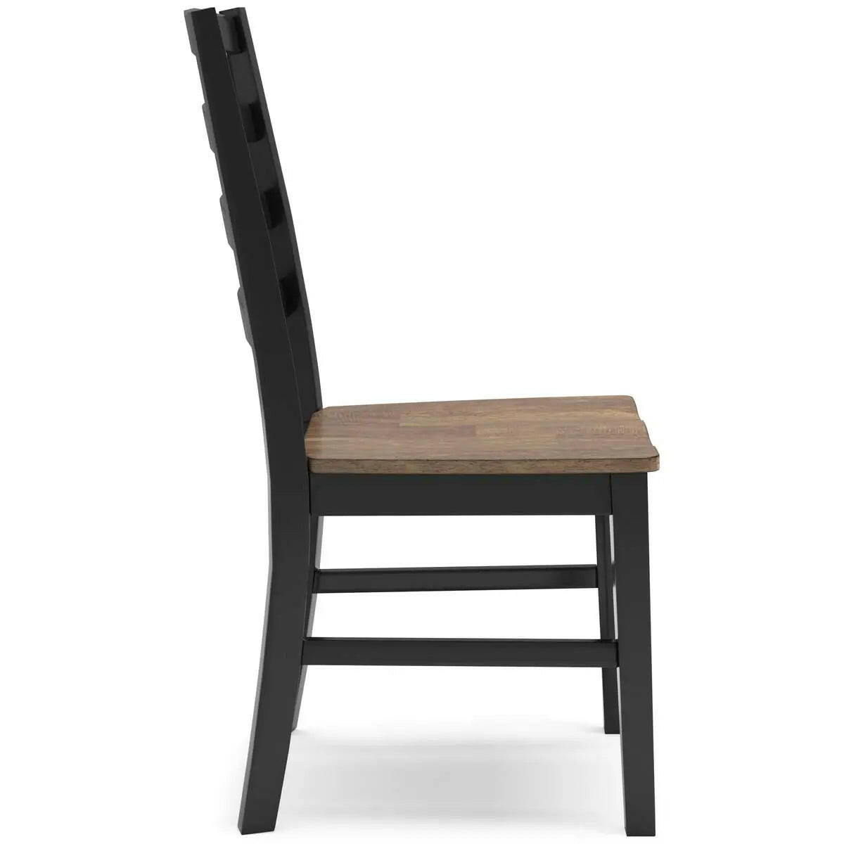 Signature Ashley Wildenauer dining room set with brown and black finish, showing a dining table and matching chairs.