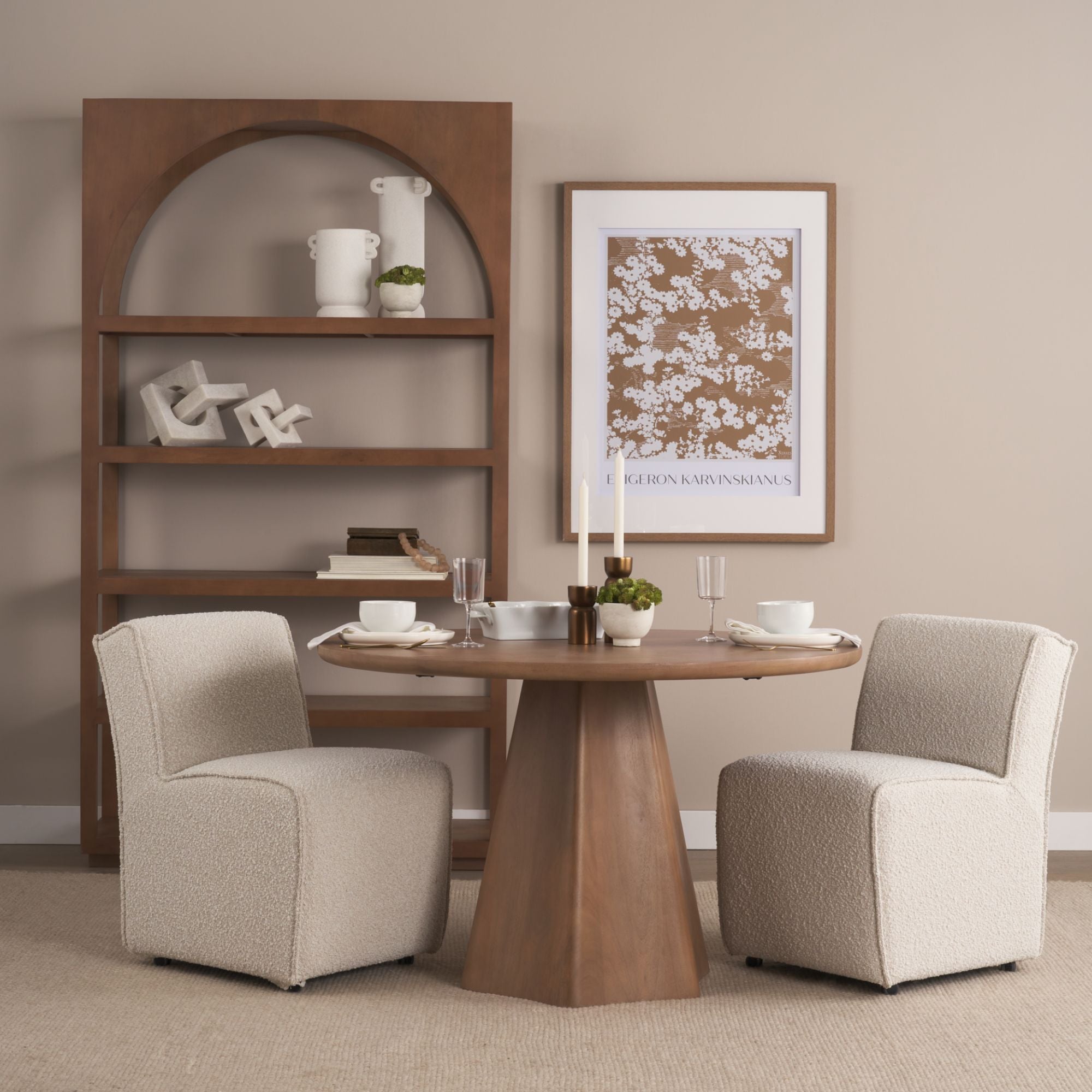 Mercana Damon Collection Dining Chair in Cream | CastleUp Experience Centre Online Furniture