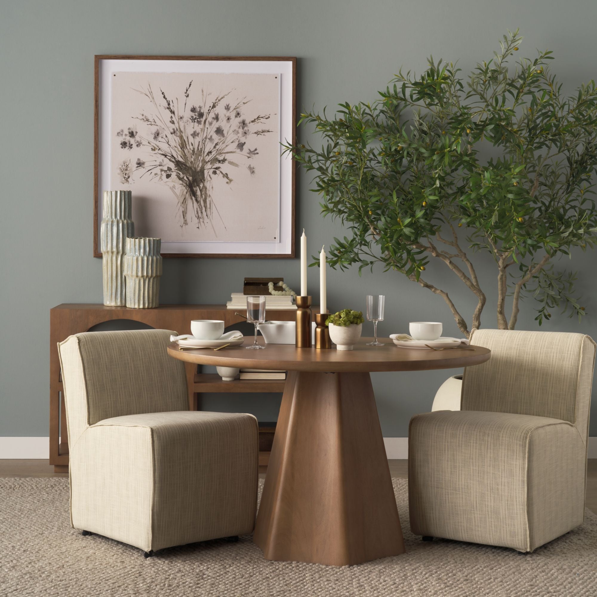Mercana Damon Collection Dining Chair in Cream | CastleUp Experience Centre Online Furniture