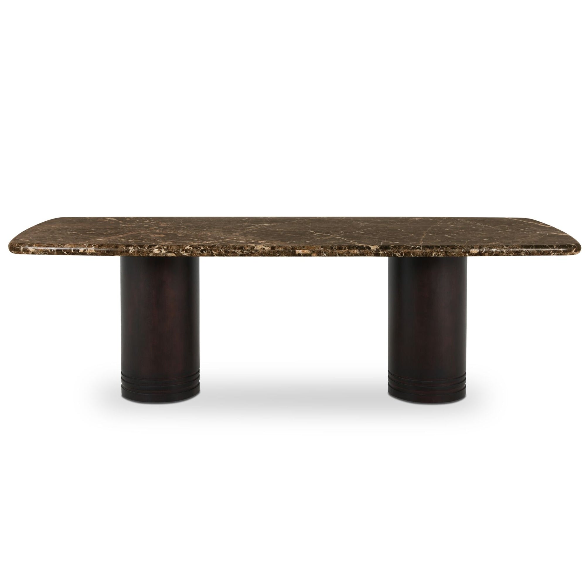 Daphne Large Dining Table – Dark Emperador Marble (Pre-Order)