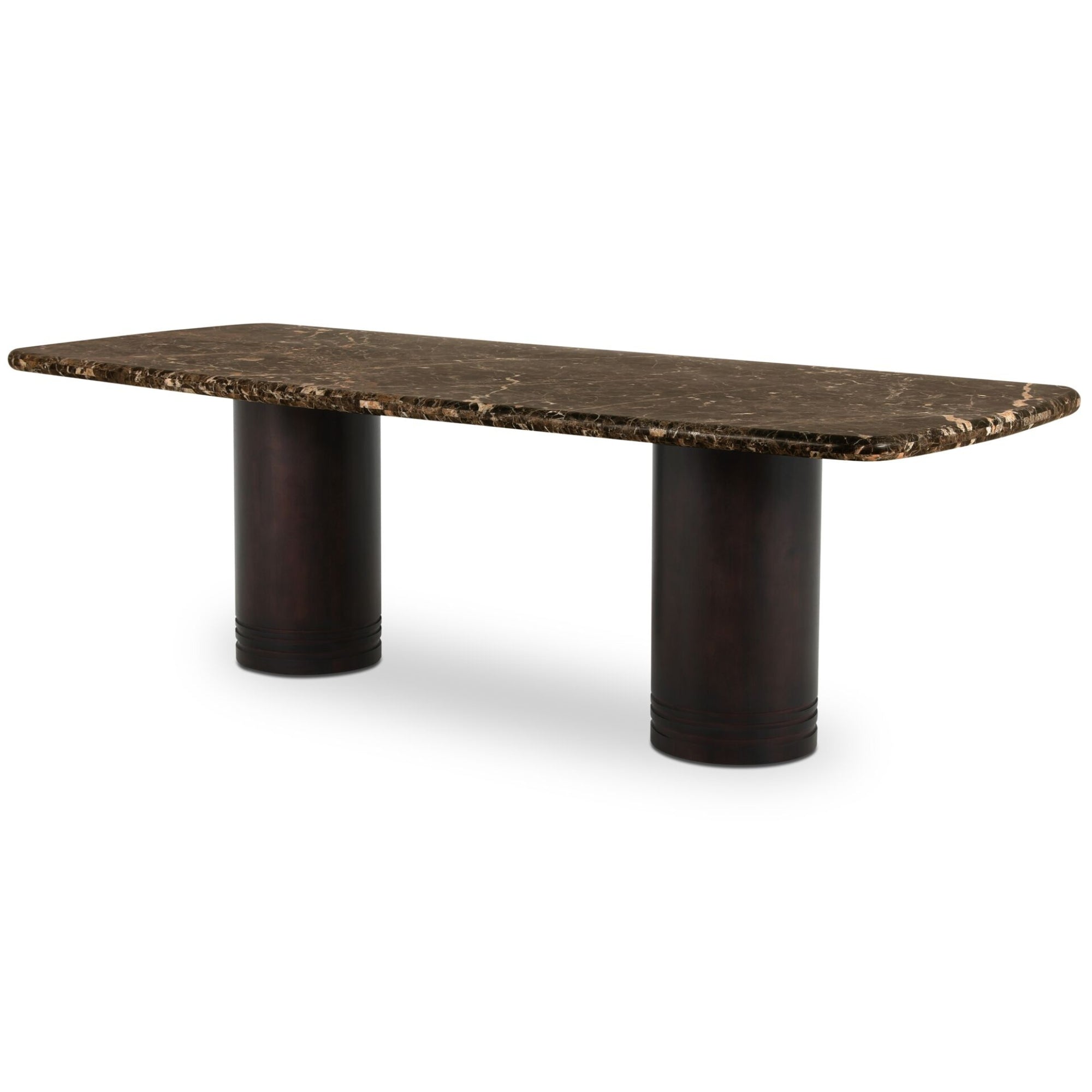 Daphne Large Dining Table – Dark Emperador Marble (Pre-Order)