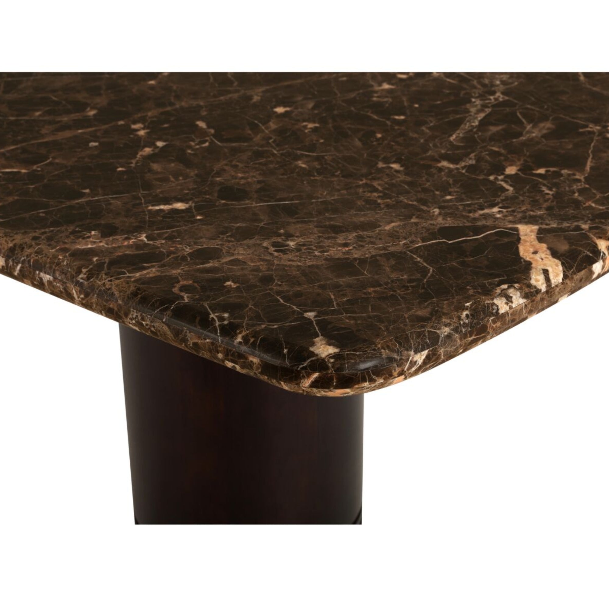 Daphne Large Dining Table – Dark Emperador Marble (Pre-Order)
