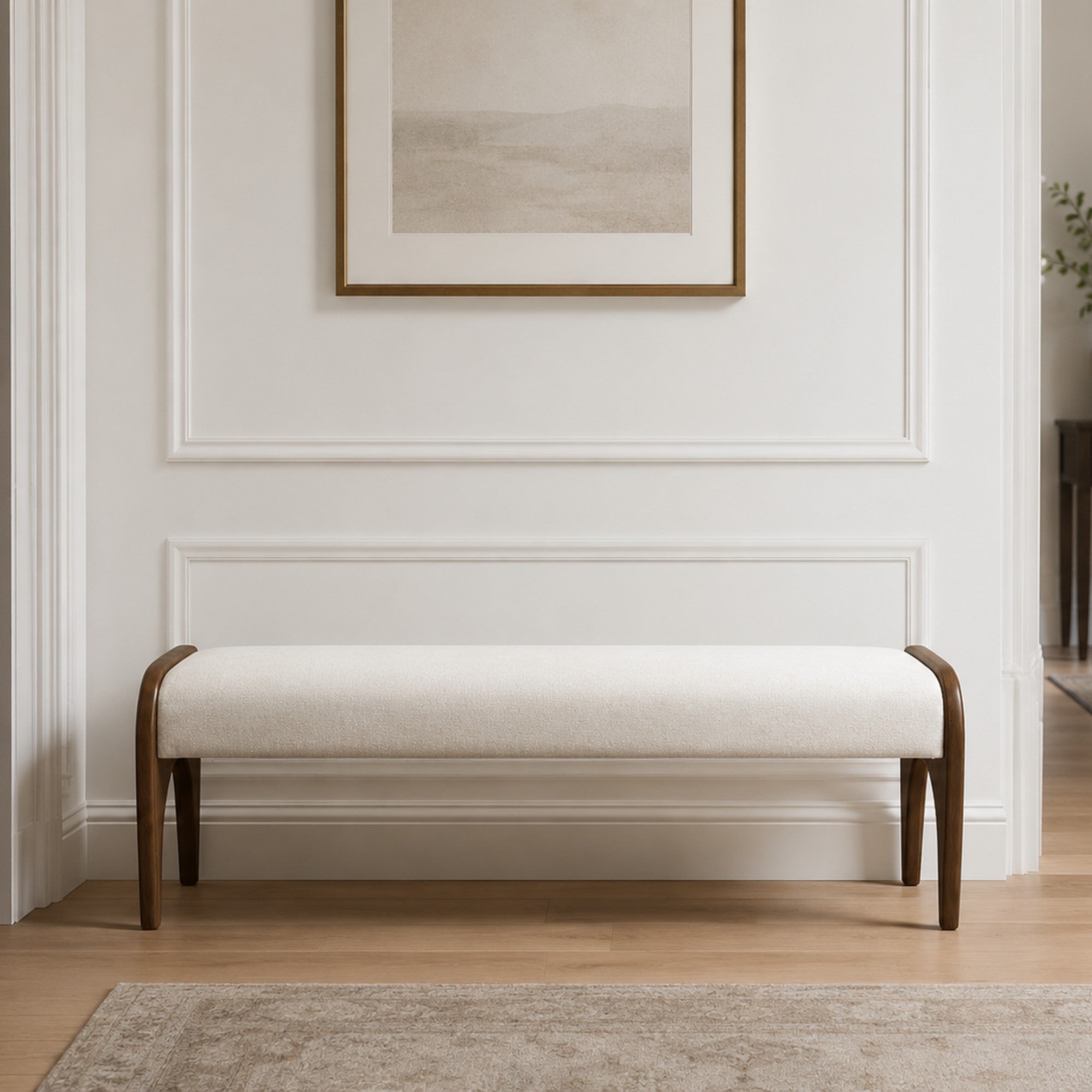 Darson Bench Light Grey
