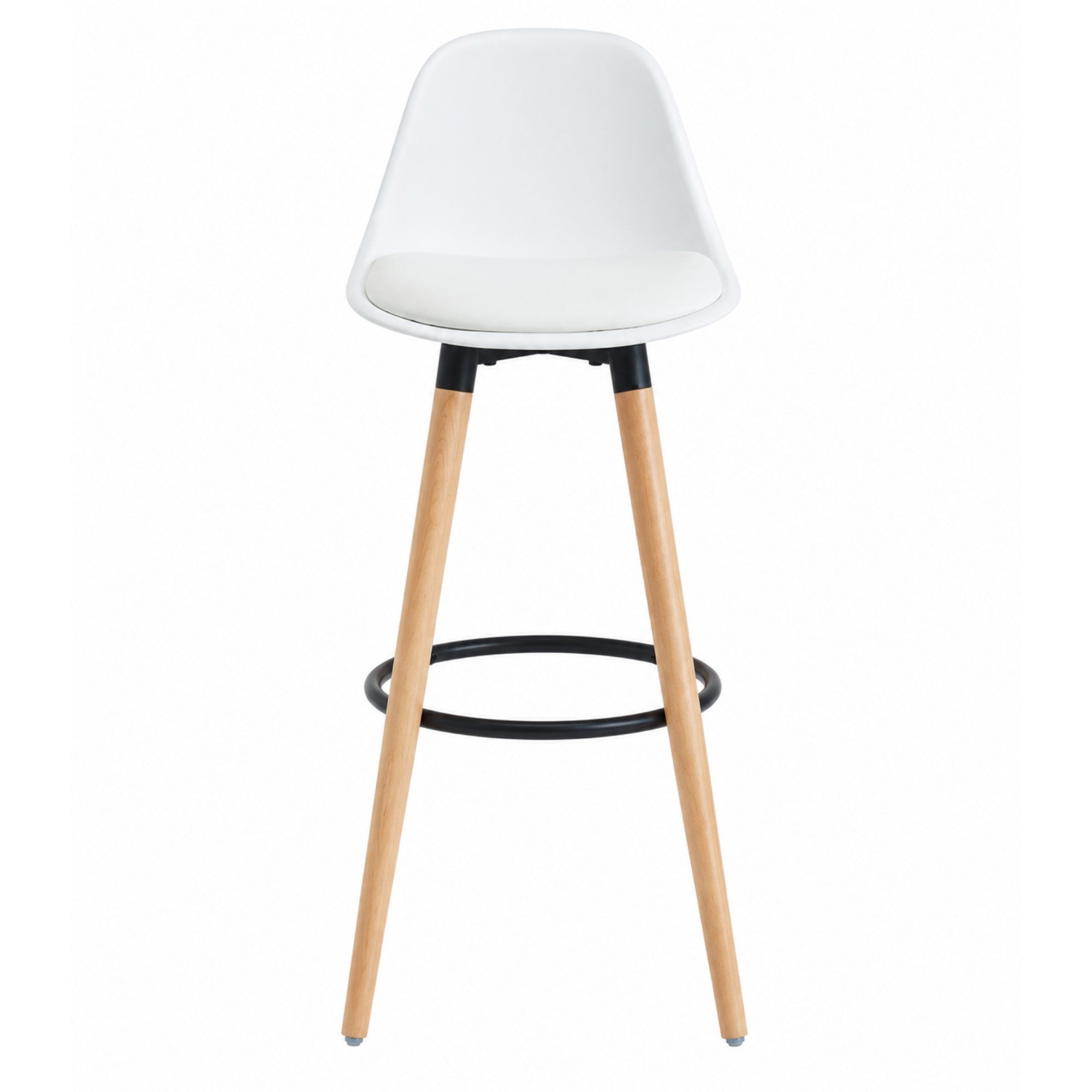Diablo 26" Counter Stool White and Natural (Set of 2)