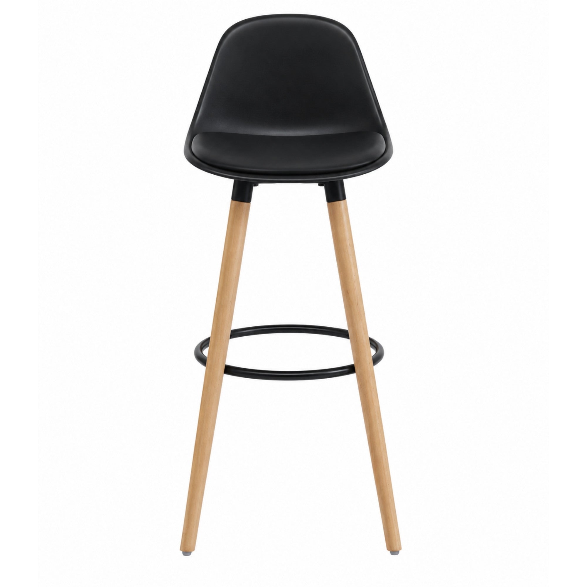 Diablo 26" Counter Stool Black and Natural (Set of 2)