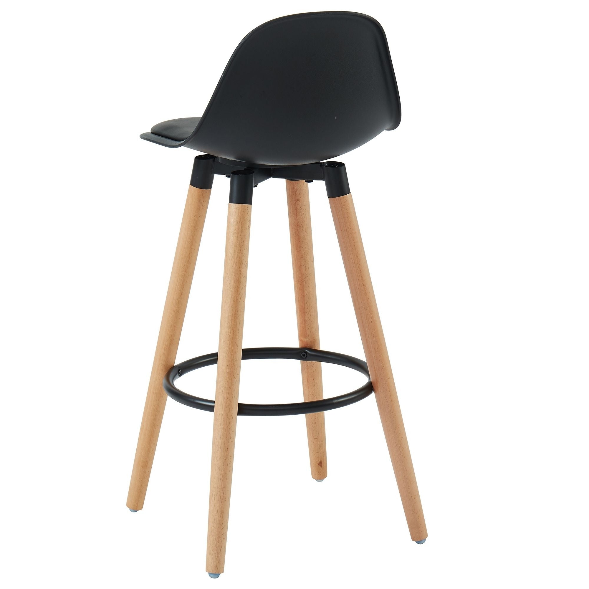 Diablo 26" Counter Stool Black and Natural (Set of 2)
