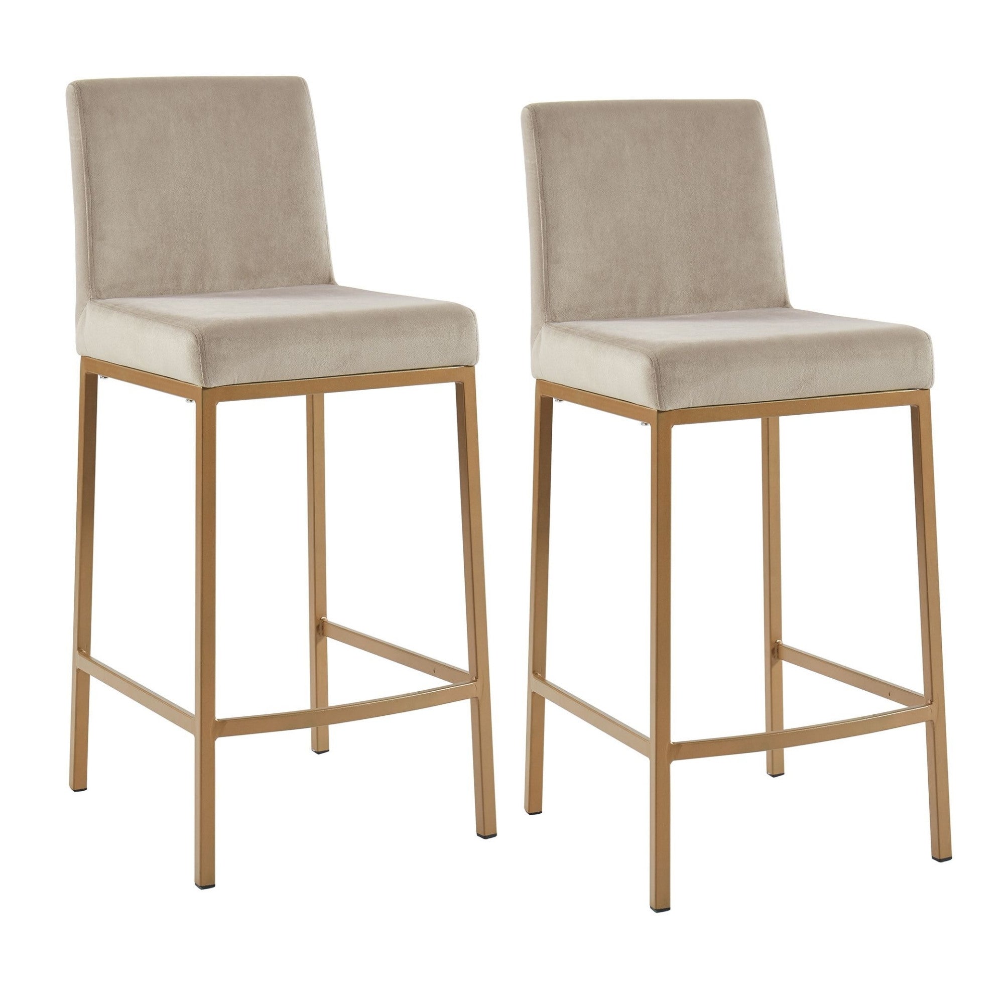 Tabouret de bar réglable Mabel – Vert (Lot de 2)