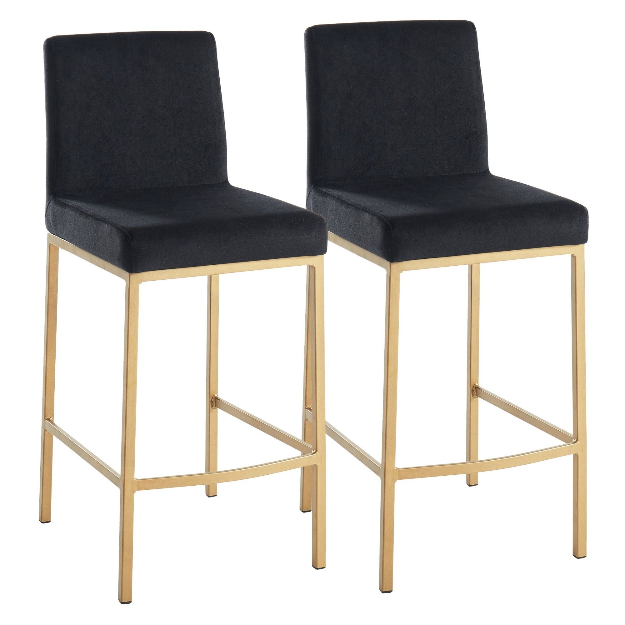 Tabouret de bar réglable Mabel – Vert (Lot de 2)