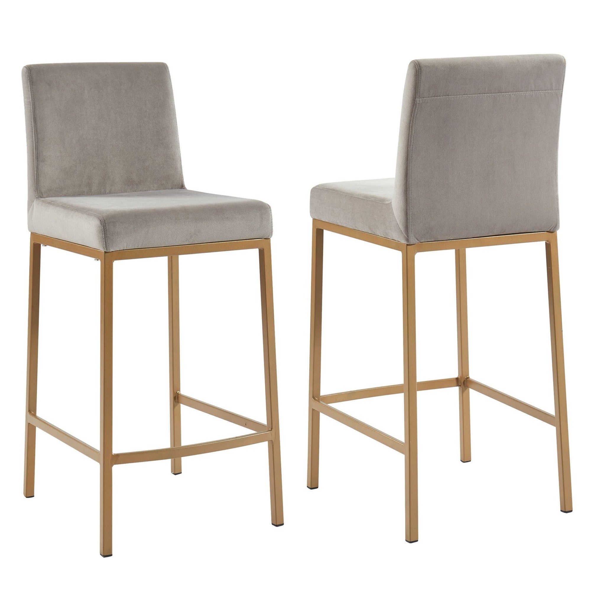 Tabouret de bar réglable Mabel – Vert (Lot de 2)