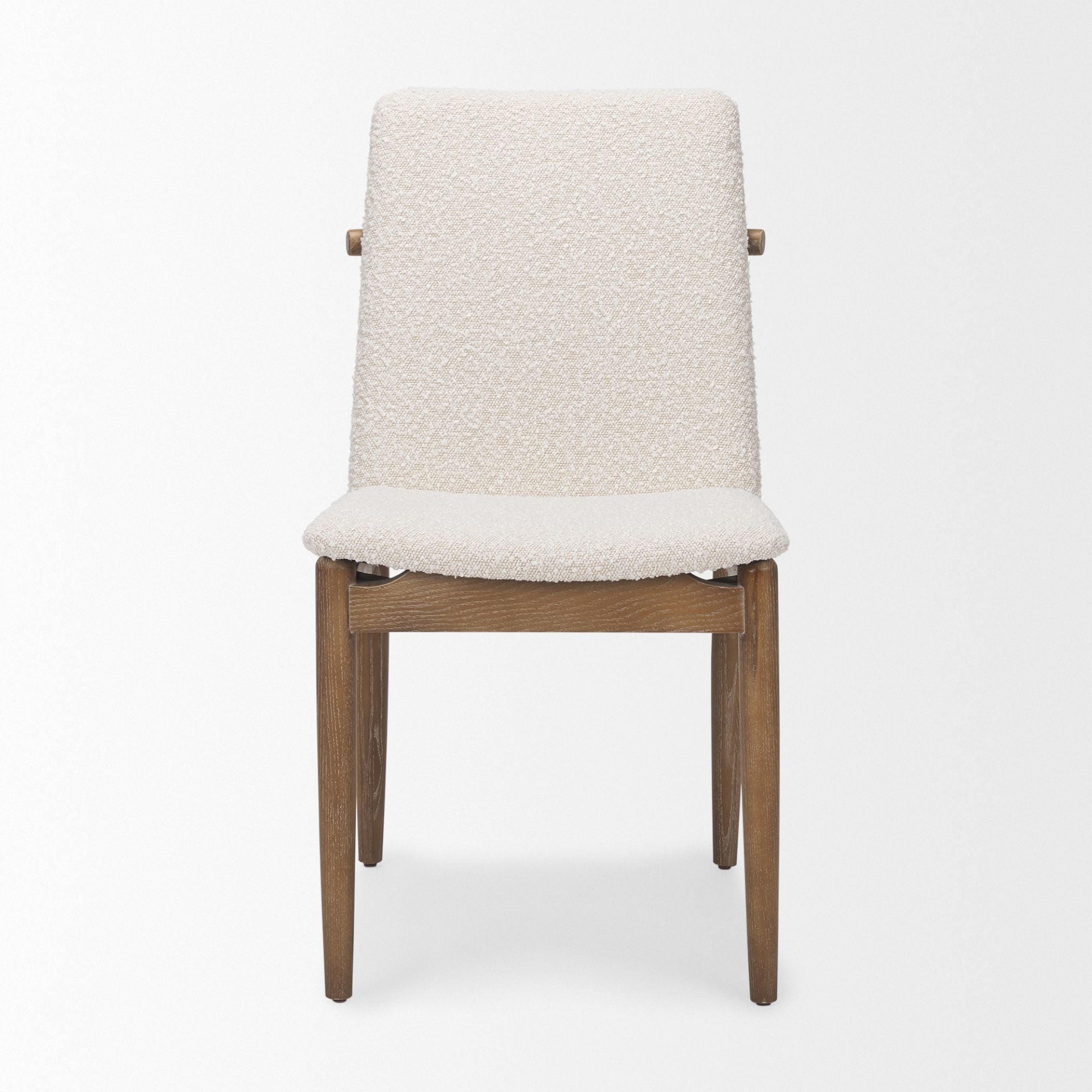 Mercana Cavett Dining Chair in Cream/Brown | CastleUp Experience Centre Online Furniture