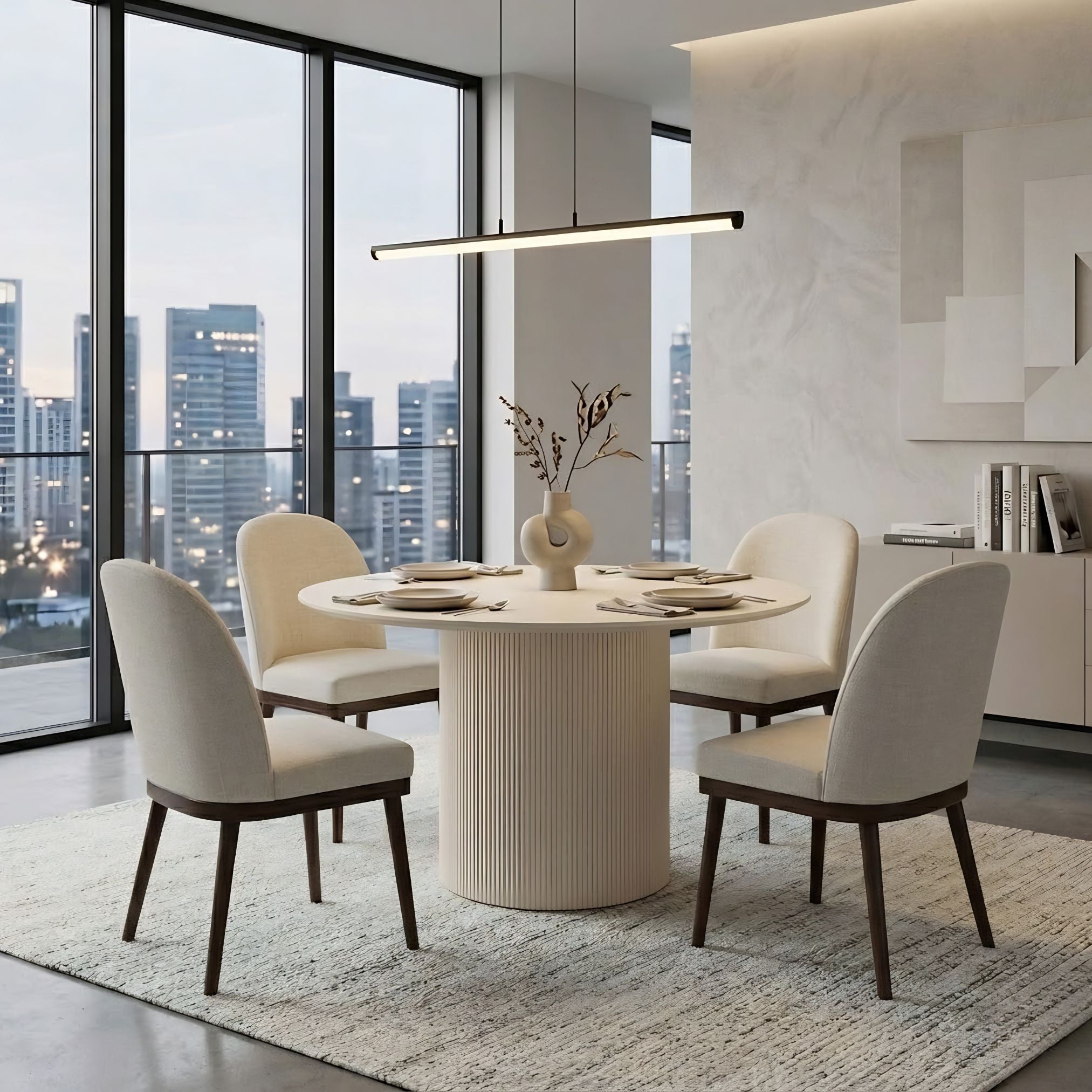 CastleUp Experience Centre Harmony dining room set with elegant dining tables, perfect for stylish and functional dining spaces.