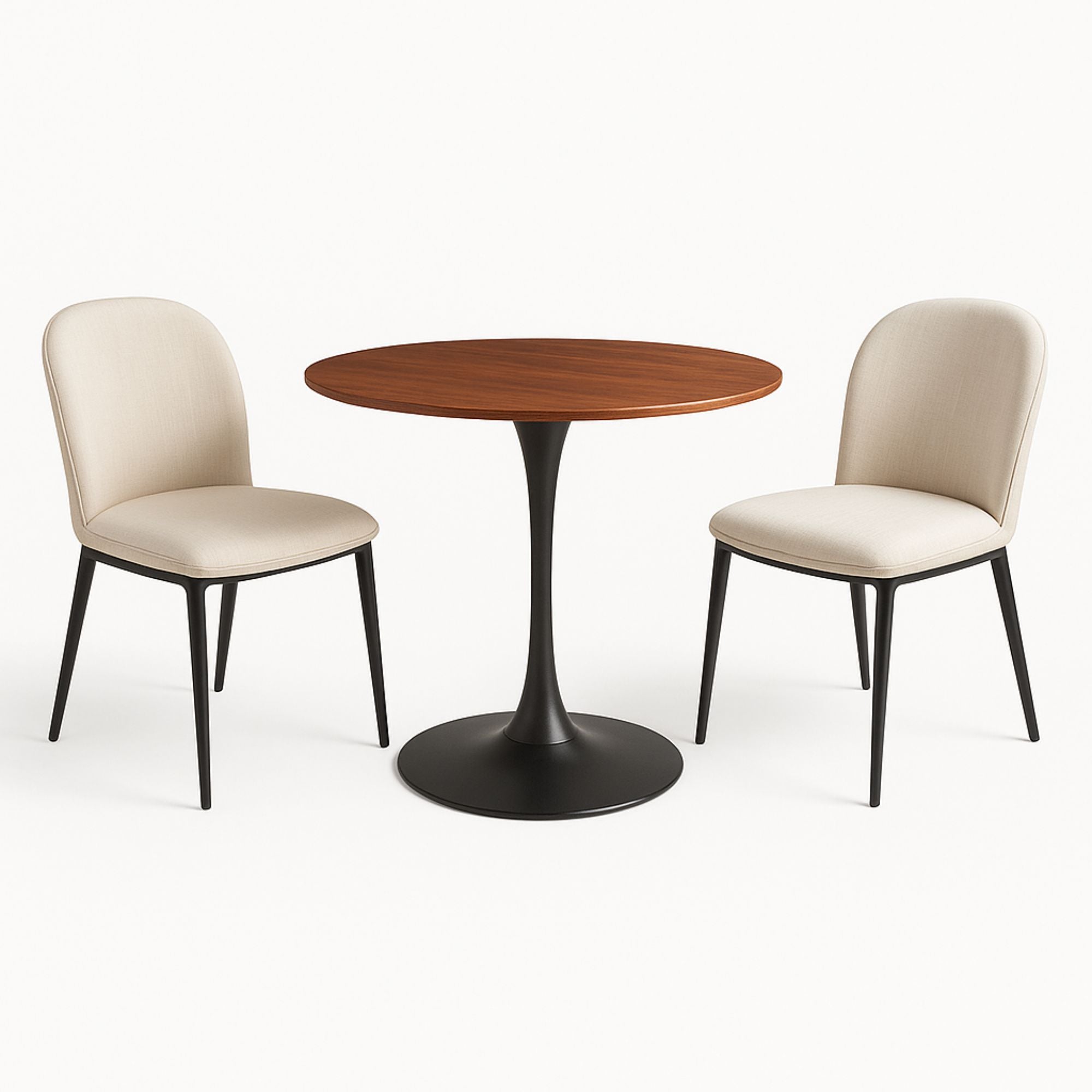 Darwin Oak Top Dining Table Set