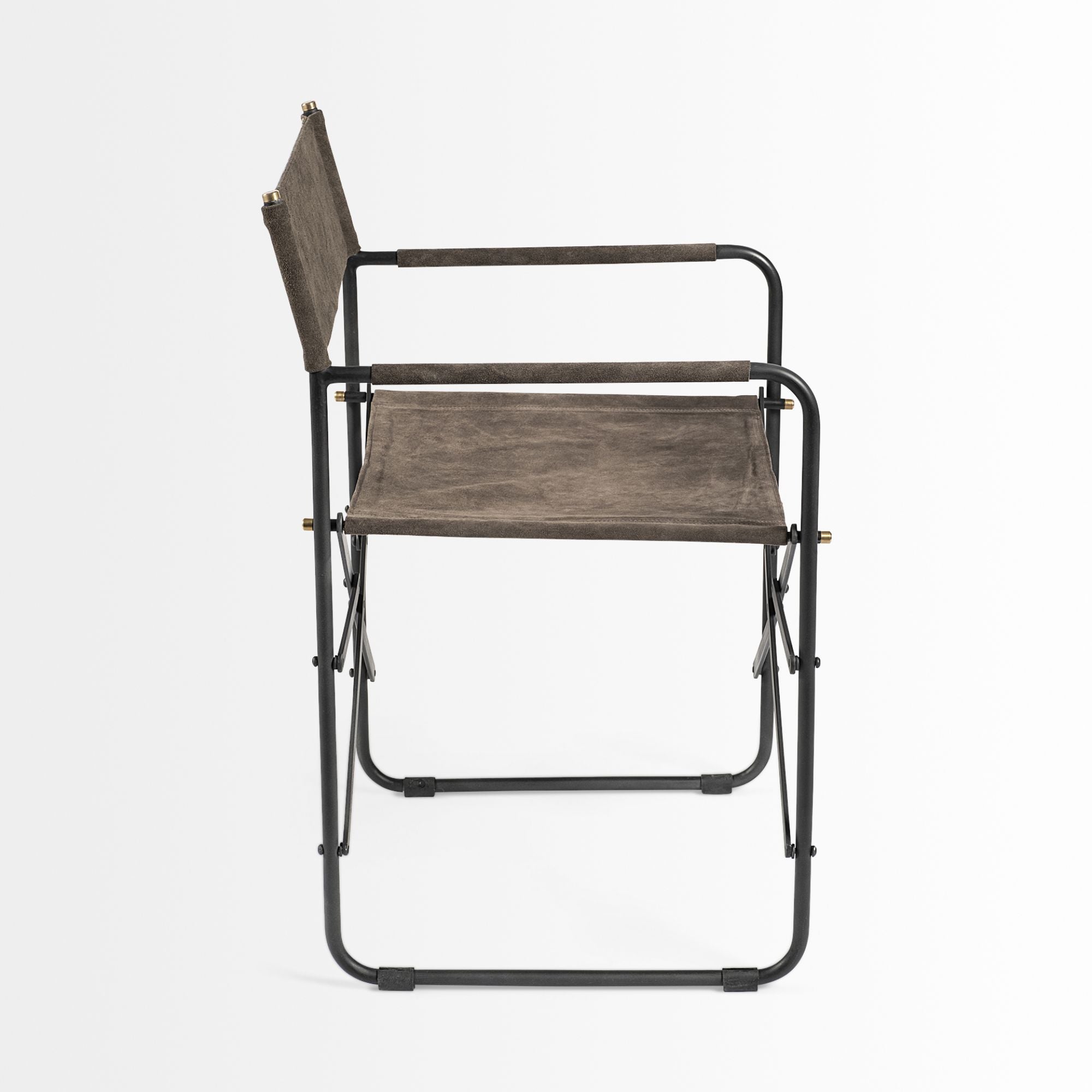 Mercana Direttore Dining Chair in Brown/Gray Suede | CastleUp Experience Centre Online Furniture