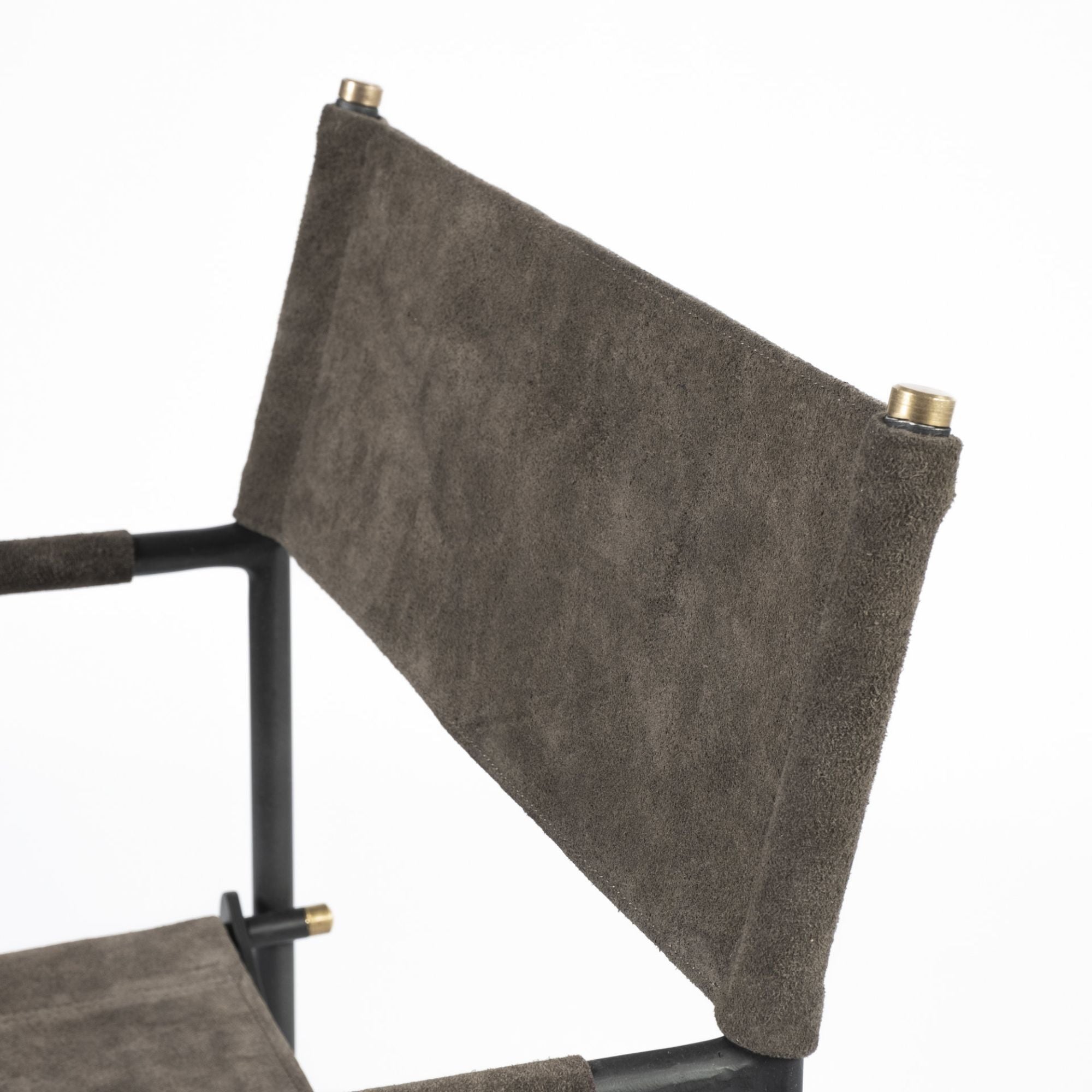 Mercana Direttore Dining Chair in Brown/Gray Suede | CastleUp Experience Centre Online Furniture