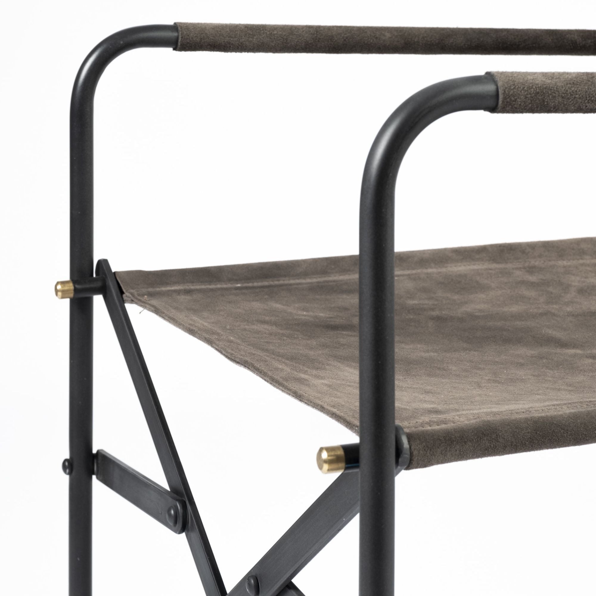 Mercana Direttore Dining Chair in Brown/Gray Suede | CastleUp Experience Centre Online Furniture