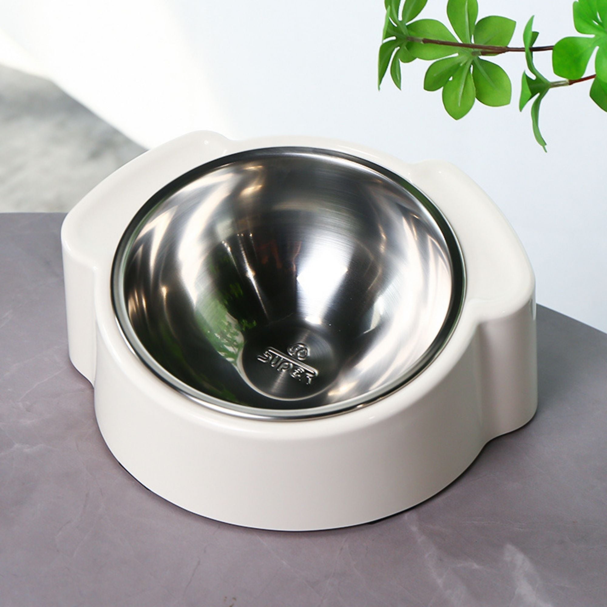 Superdesign Dog Head-Shaped Pet Bowl