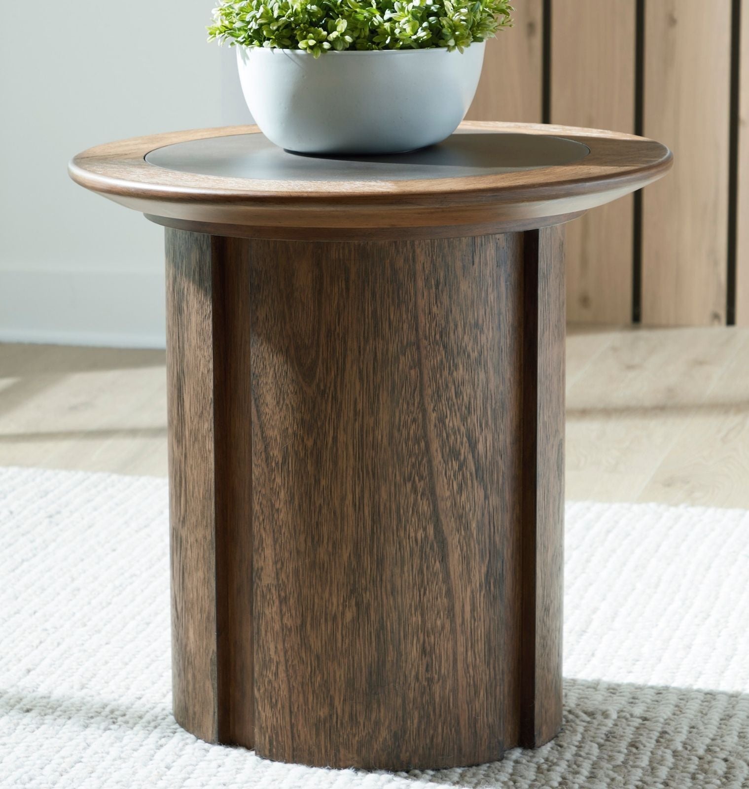 Dontayne Round End Table