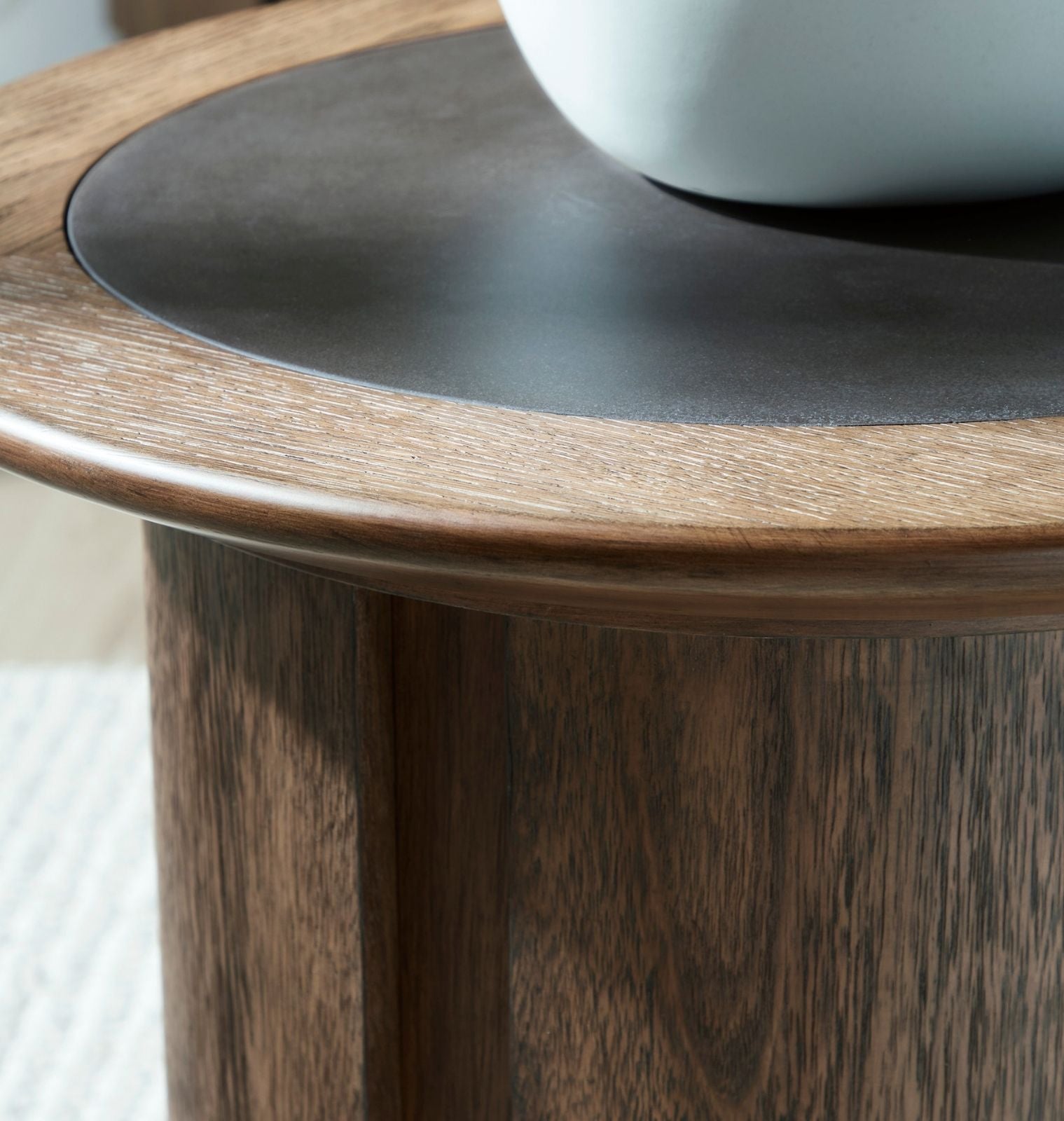 Dontayne Round End Table