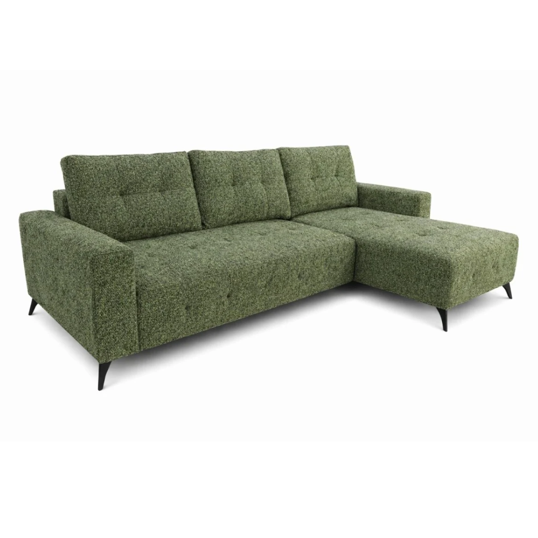 DreamSpace RHF Sectional Pull Out Sleeper in Green