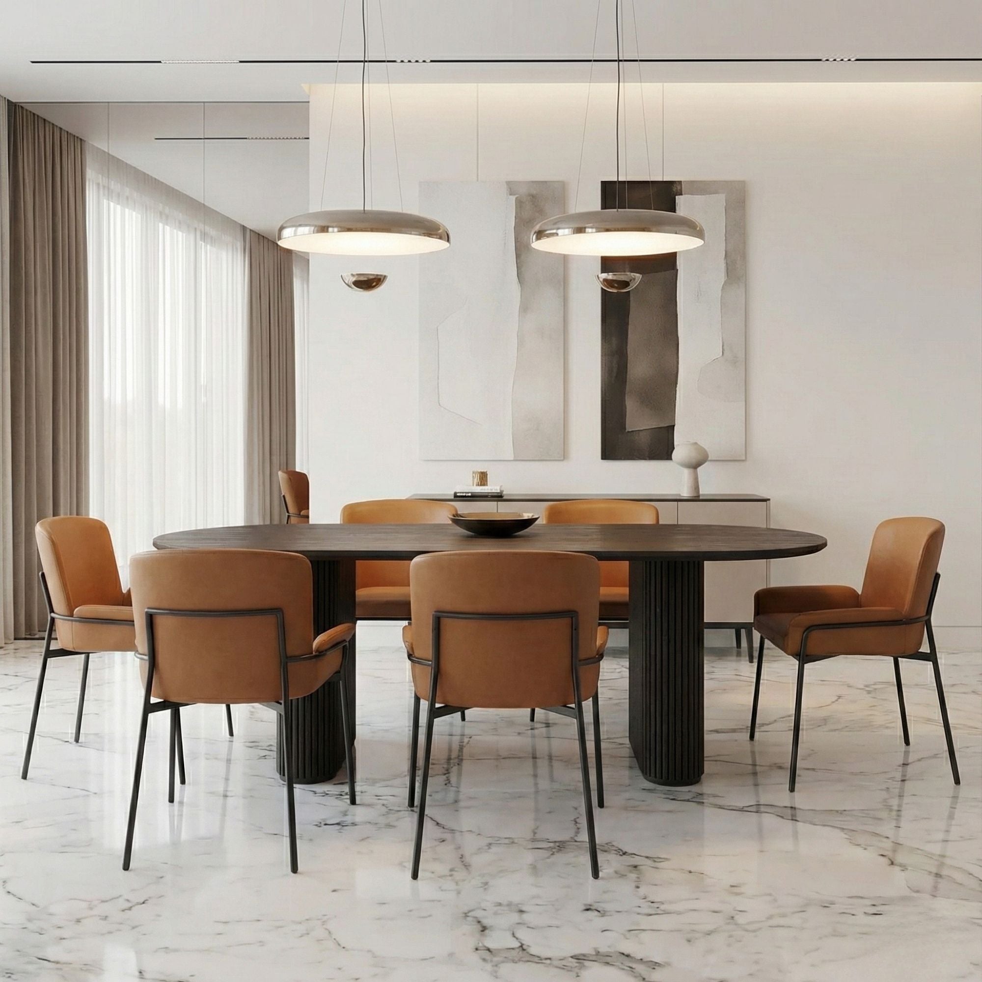 Welsh & Bublin 7 PC Dining Table Set | CastleUp Experience Centre