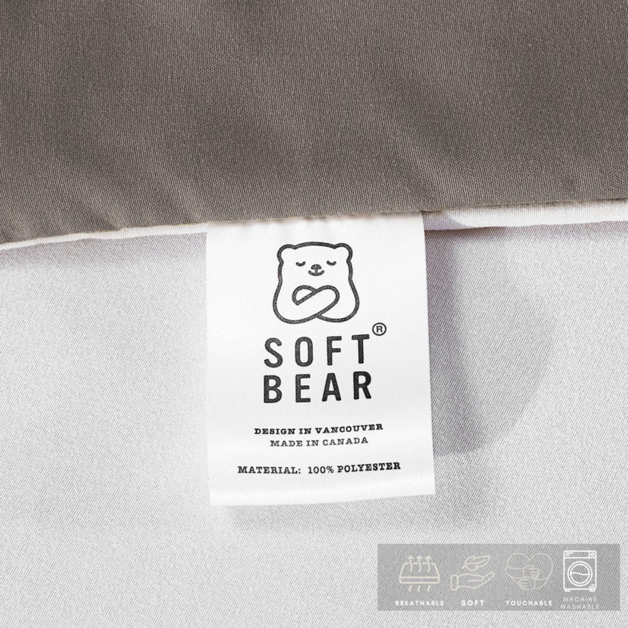 Duvet Cover Set - Reversible in Grey & Cream | CastleUp Experience Centre