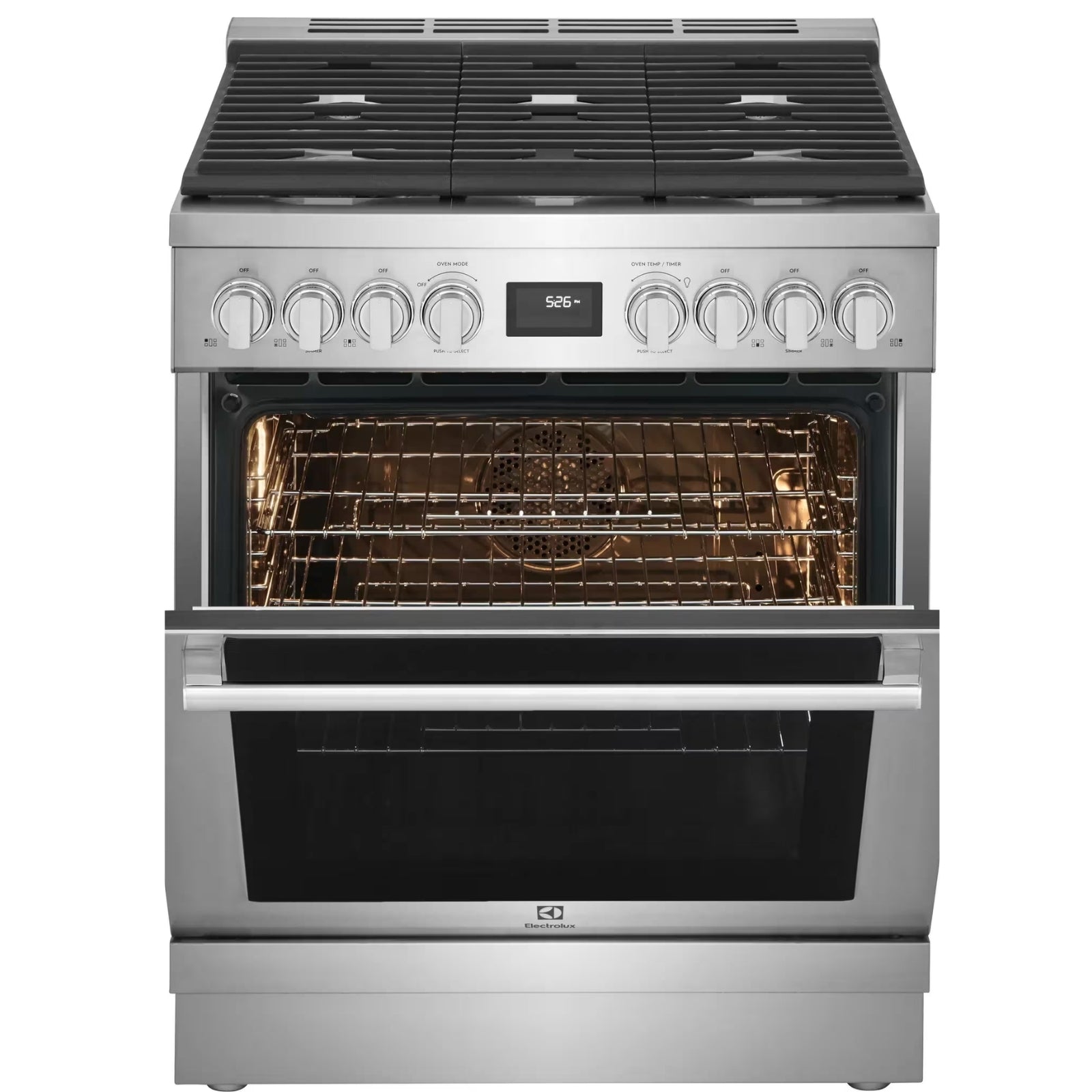 Electrolux ECFD3068AS 30-Inch Dual-Fuel Freestanding Range with True Convection Stainless Steel
