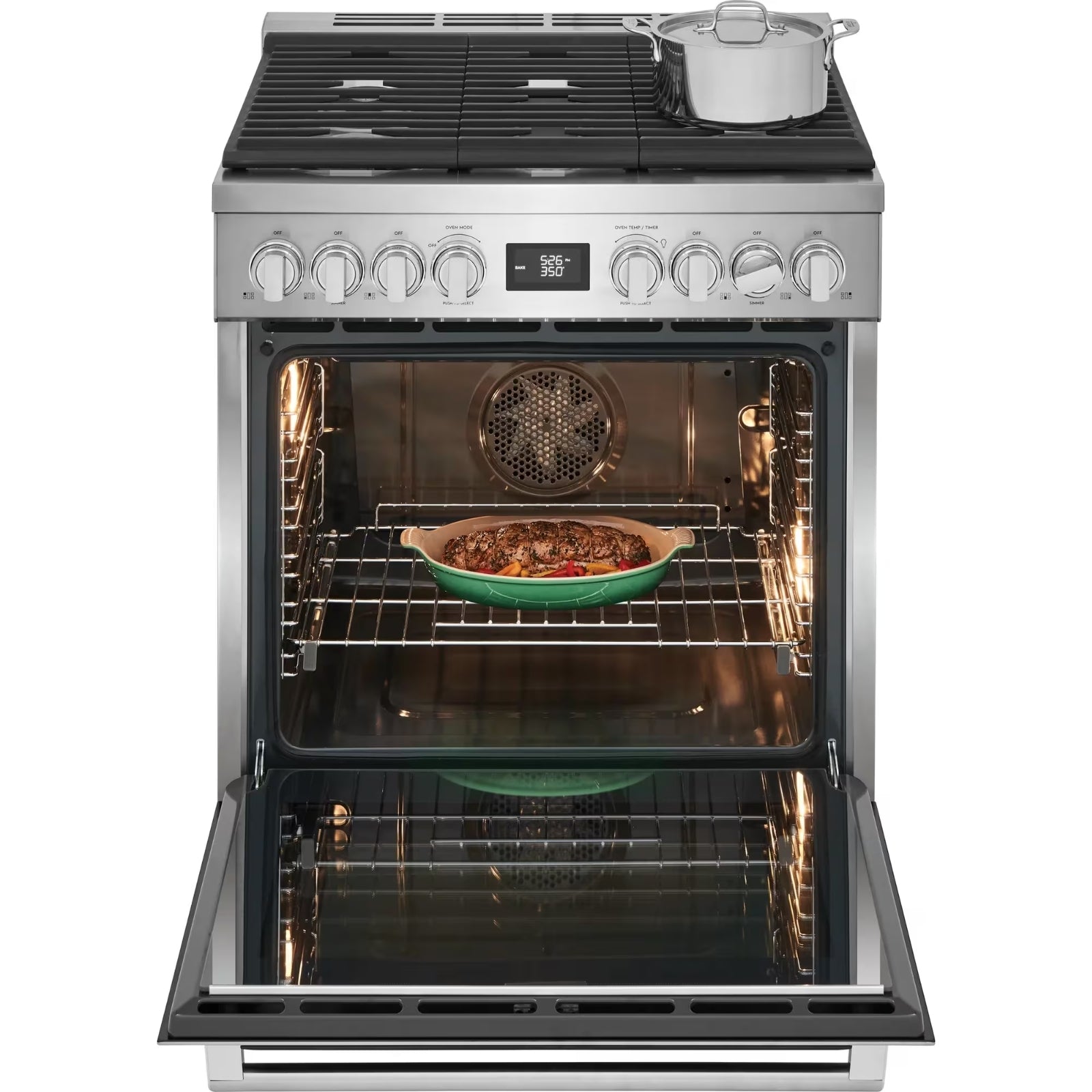 Electrolux ECFD3068AS 30-Inch Dual-Fuel Freestanding Range with True Convection Stainless Steel