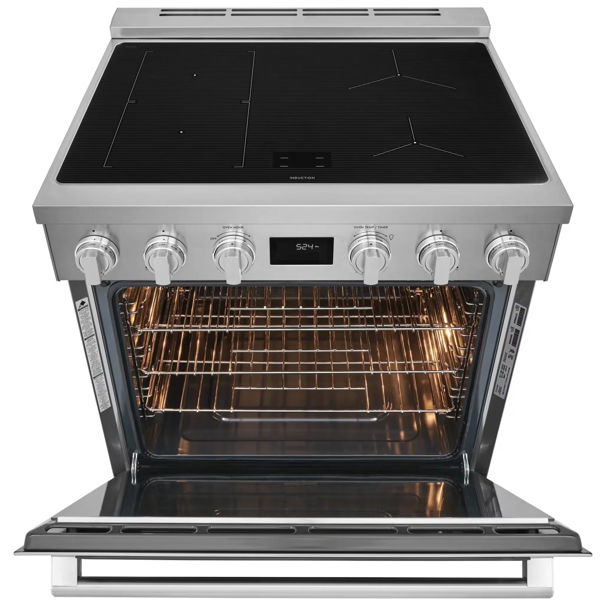 Electrolux ECFI3068AS 30-Inch Freestanding Induction Range with True Convection Stainless Steel