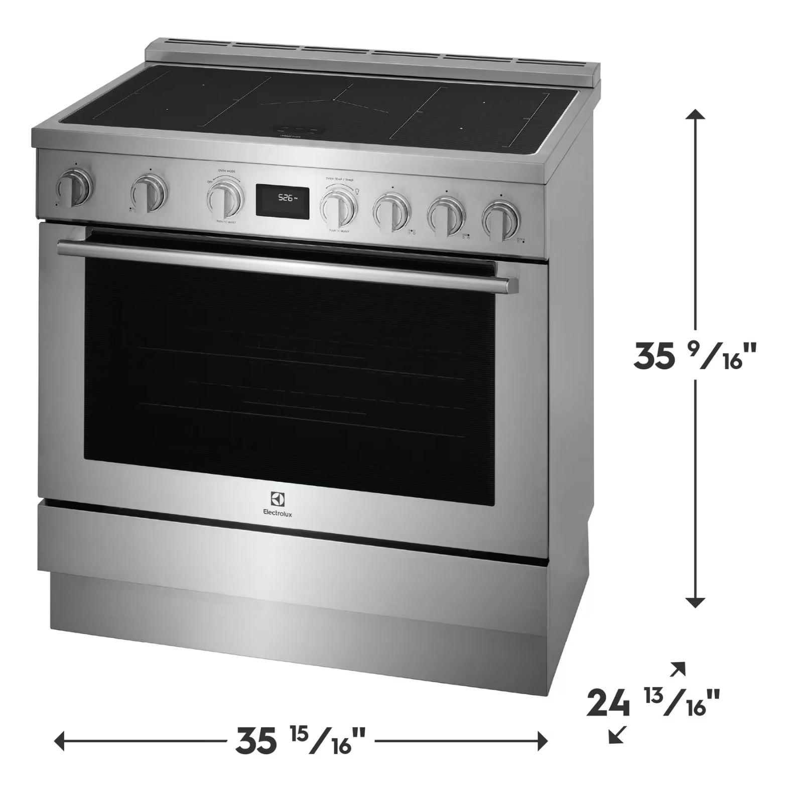 Electrolux ECFI3668AS 36-Inch Freestanding Induction Range with True Dual Convection Stainless Steel