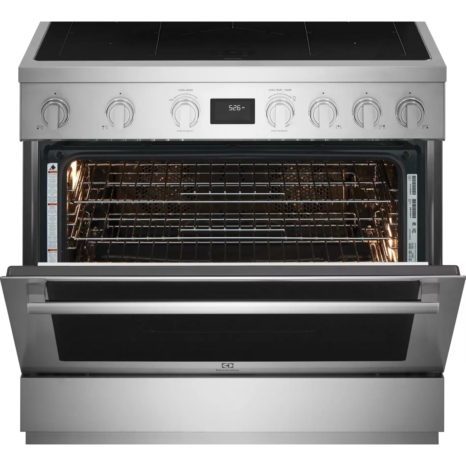 Electrolux ECFI3668AS 36-Inch Freestanding Induction Range with True Dual Convection Stainless Steel