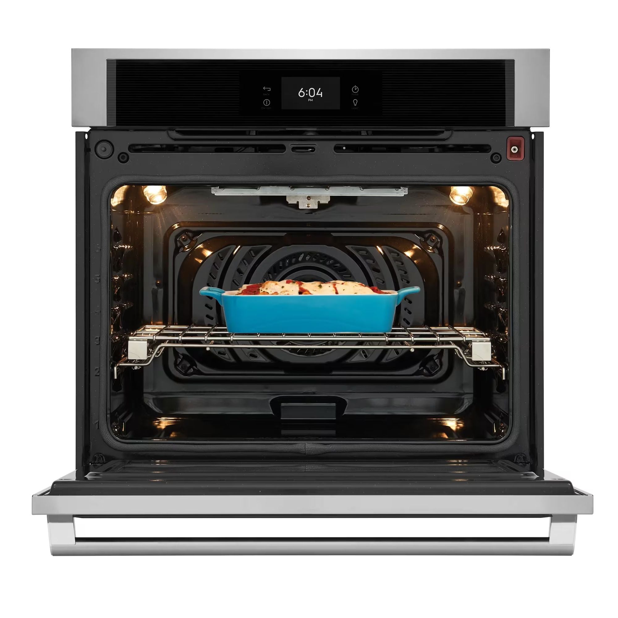 Electrolux ECWS3012AS 30-inch stainless steel wall oven with air sous vide cooking feature, modern kitchen appliance