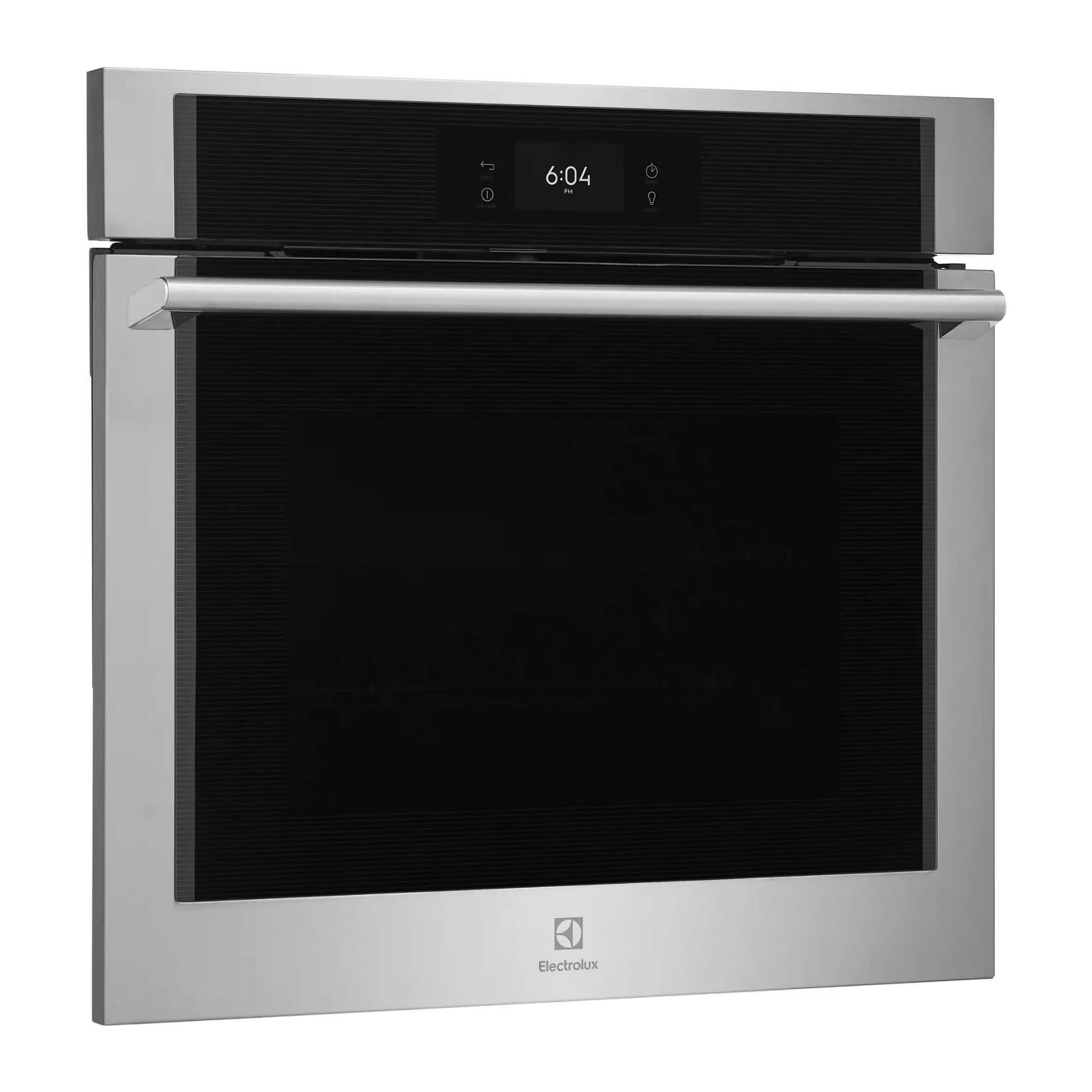Electrolux ECWS3012AS 30-inch stainless steel wall oven with air sous vide cooking feature and digital control panel.