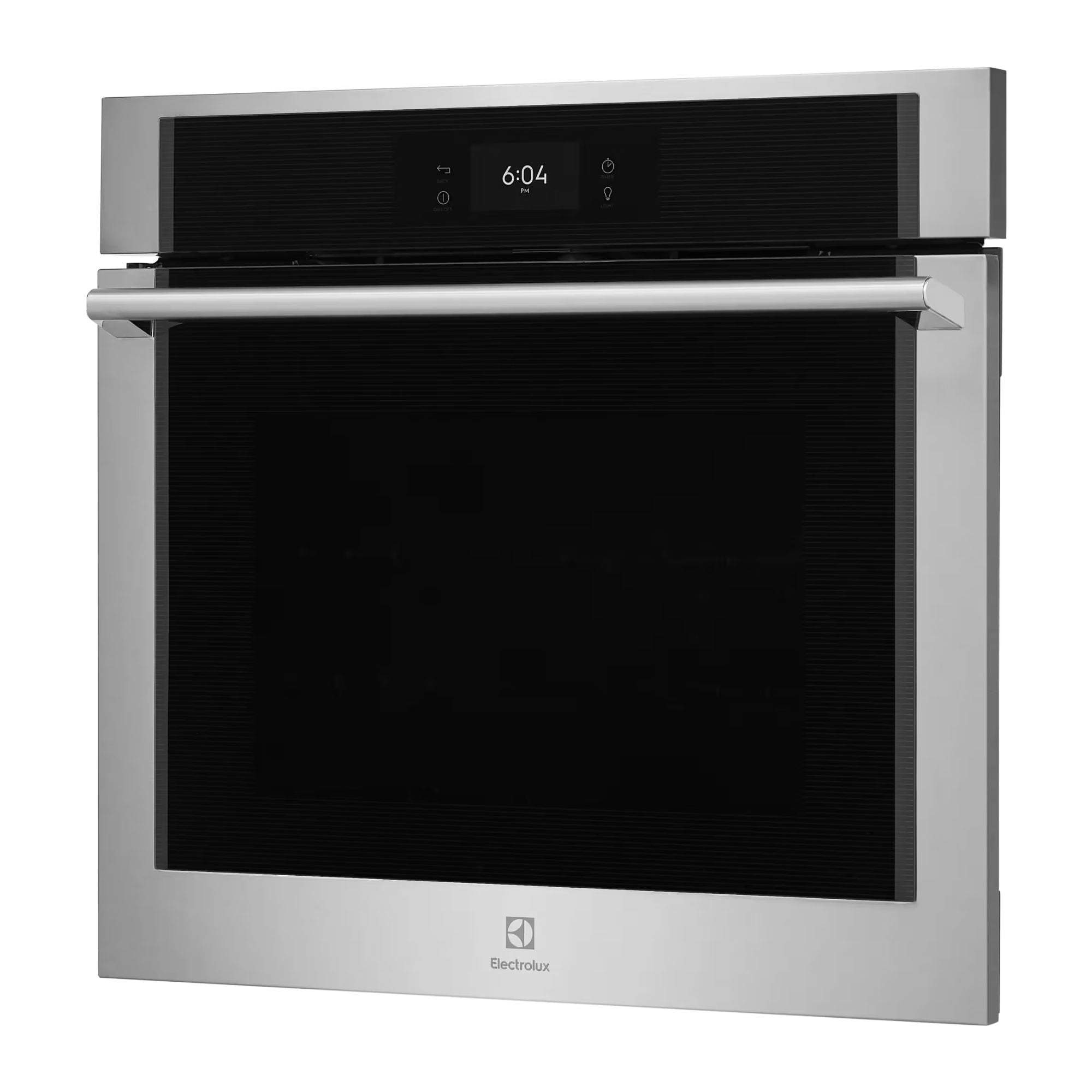 Electrolux ECWS3012AS 30-inch stainless steel wall oven with air sous vide cooking feature, digital display and modern design.