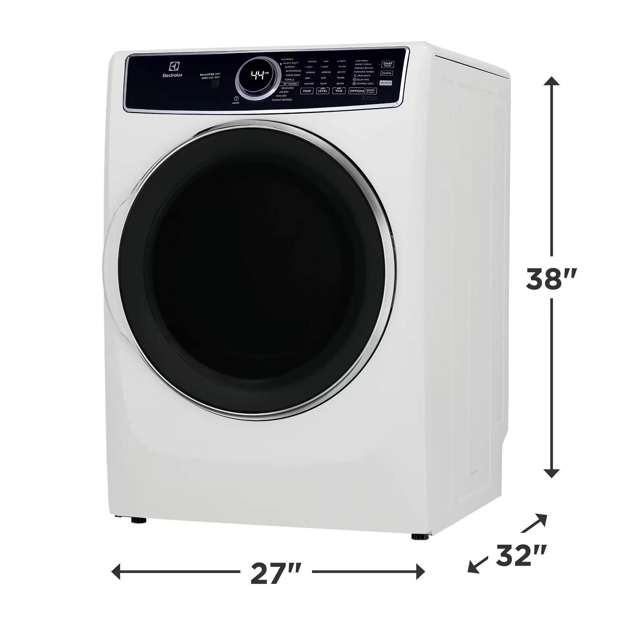 Electrolux ELFE763CAW 27" 8.0 Cu. Ft. Front Load Dryer White
