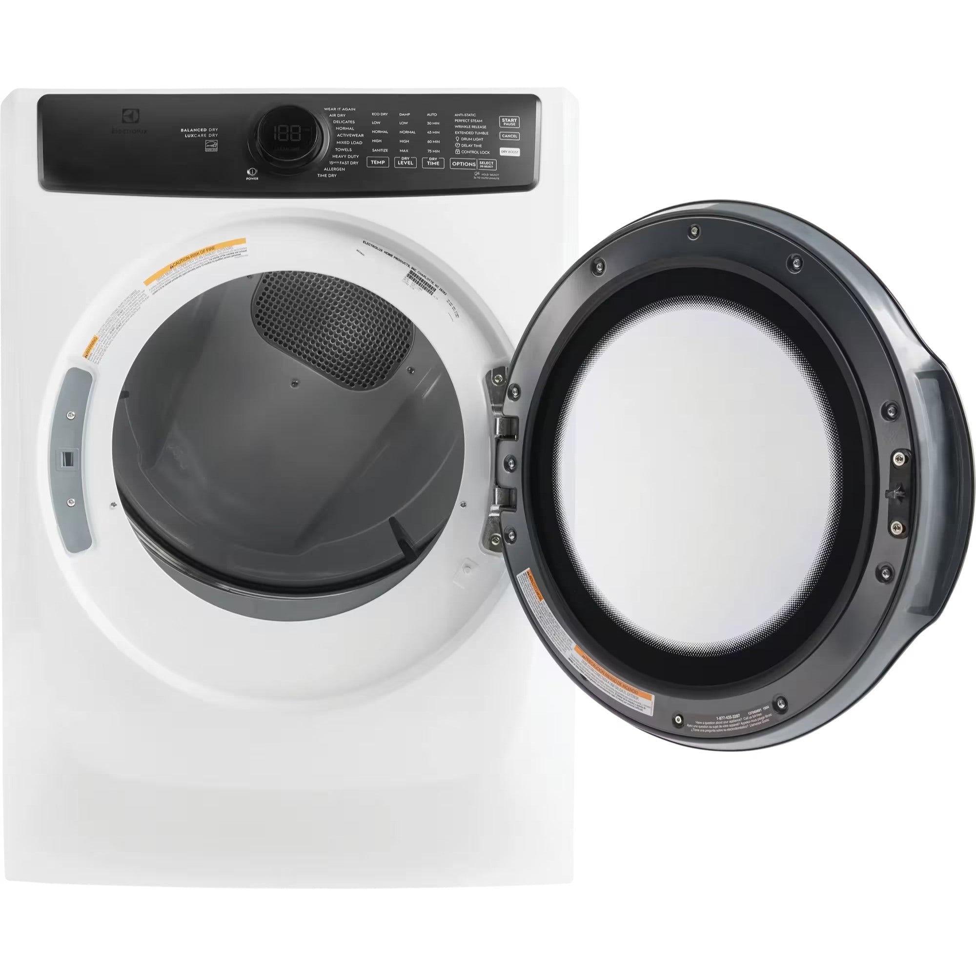 Electrolux ELFE773CMW 27" 8.0 Cu. Ft. Front Load Dryer White