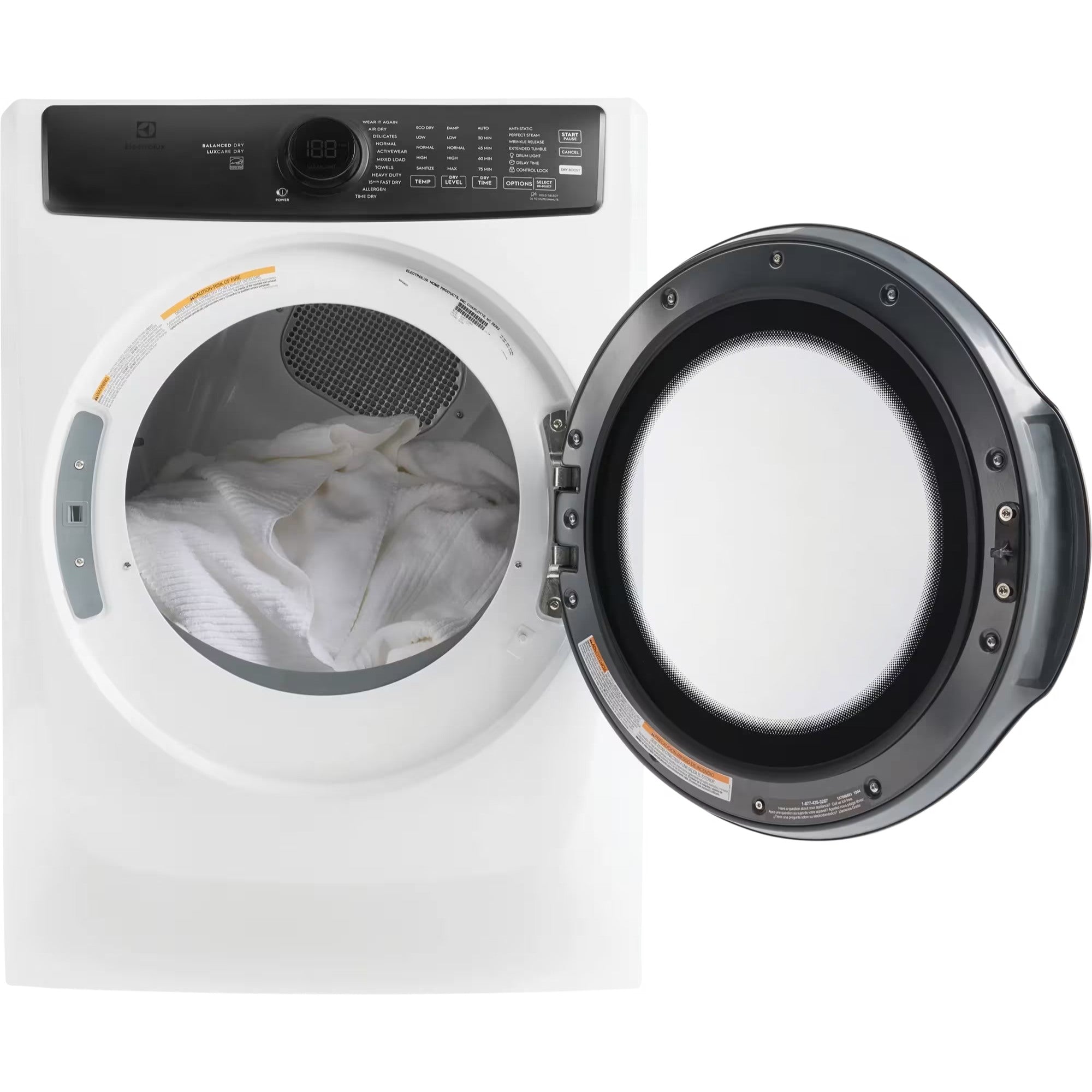 Electrolux ELFE773CMW 27" 8.0 Cu. Ft. Front Load Dryer White