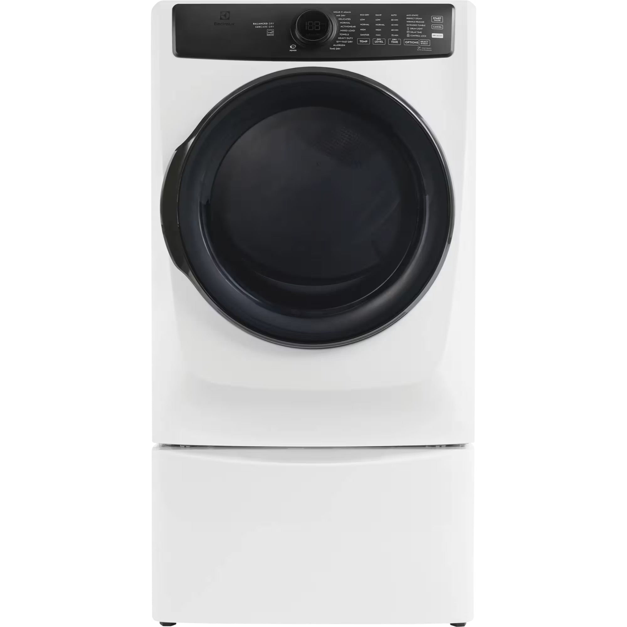 Electrolux ELFE773CMW 27" 8.0 Cu. Ft. Front Load Dryer White