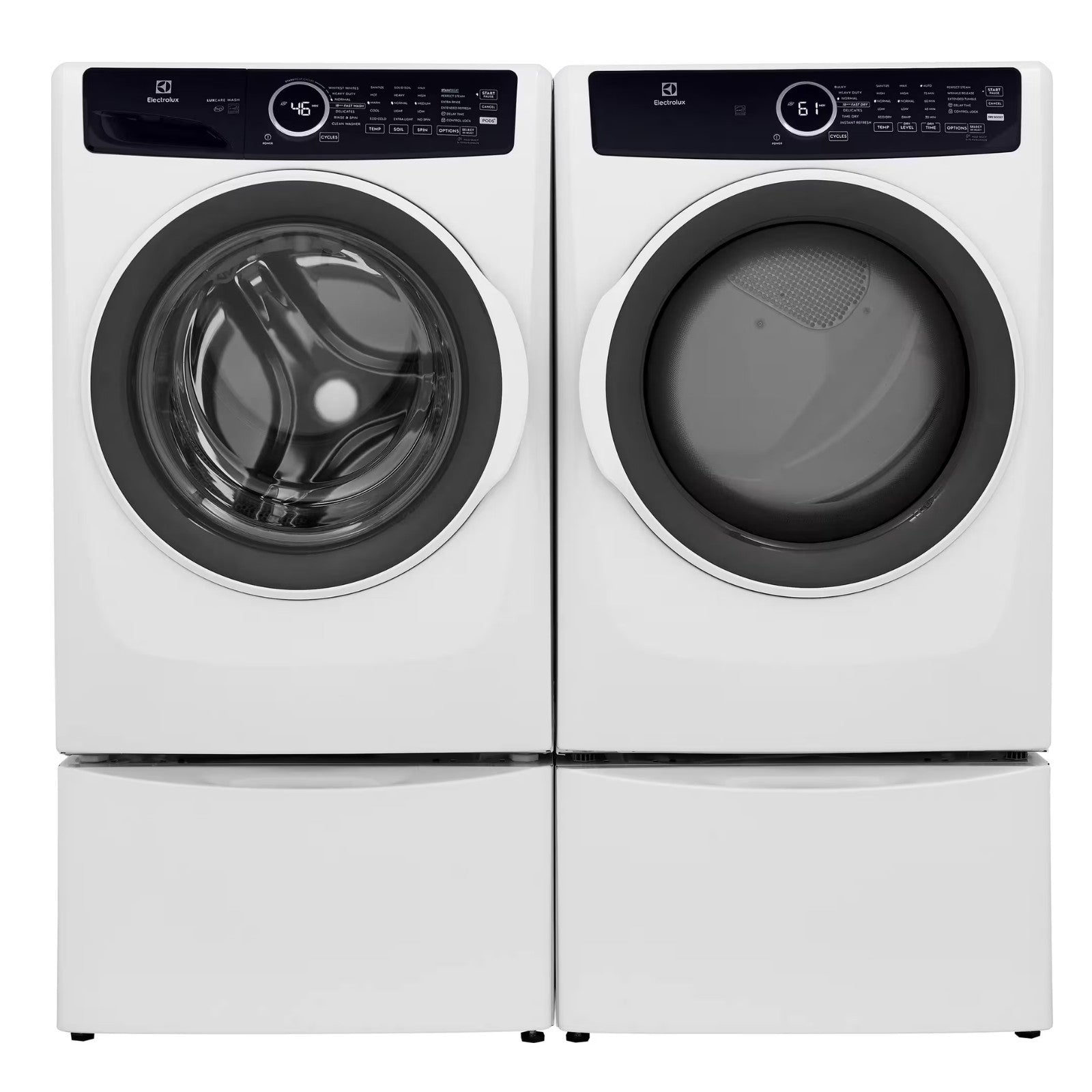 Electrolux Front Load Laundry Pair ELFW7437AW-ELFE743CAW White