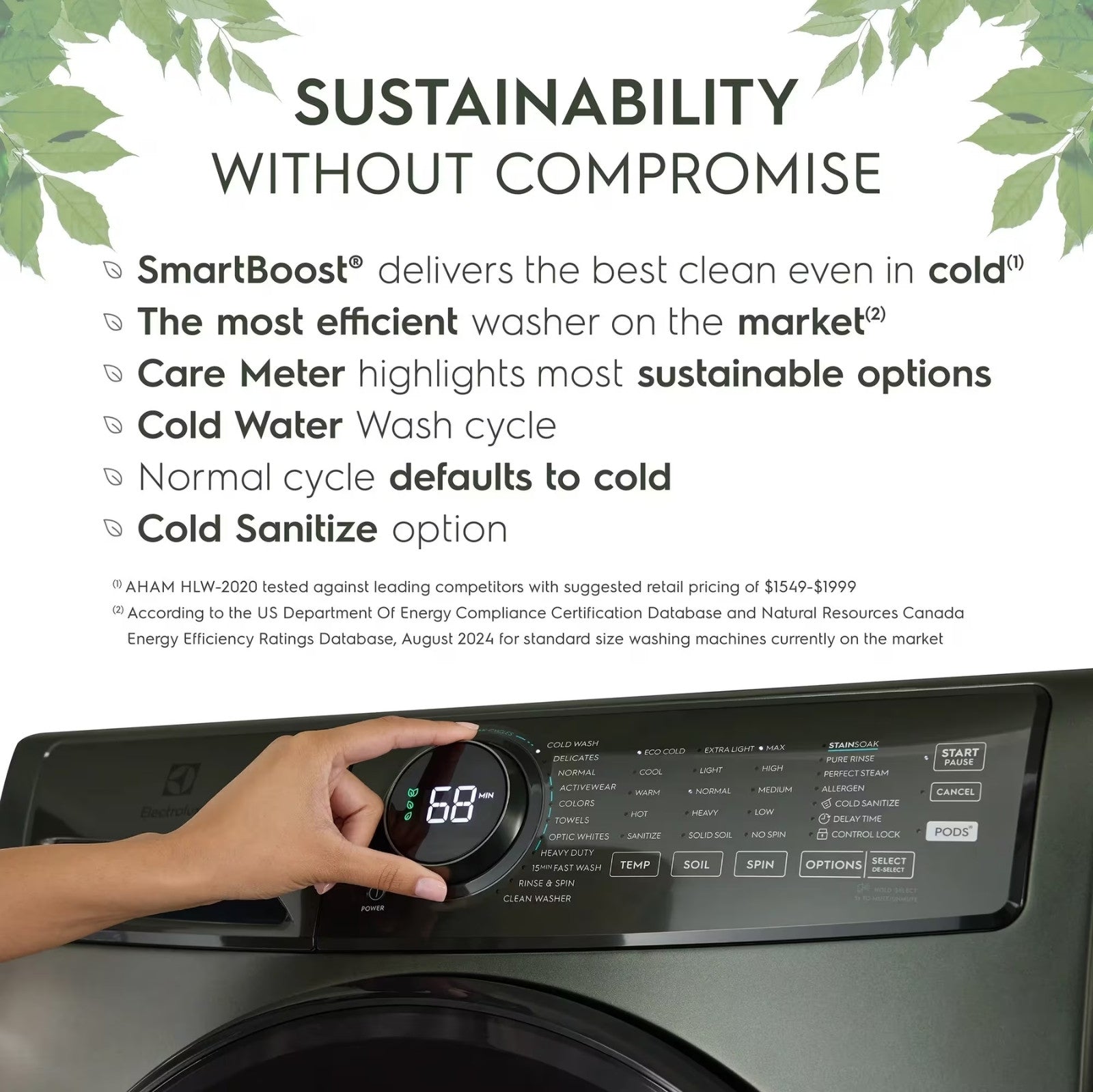 Electrolux ELFW7738AA 5.2 Cu. Ft. I.E.C. Front Load Washer Alpine