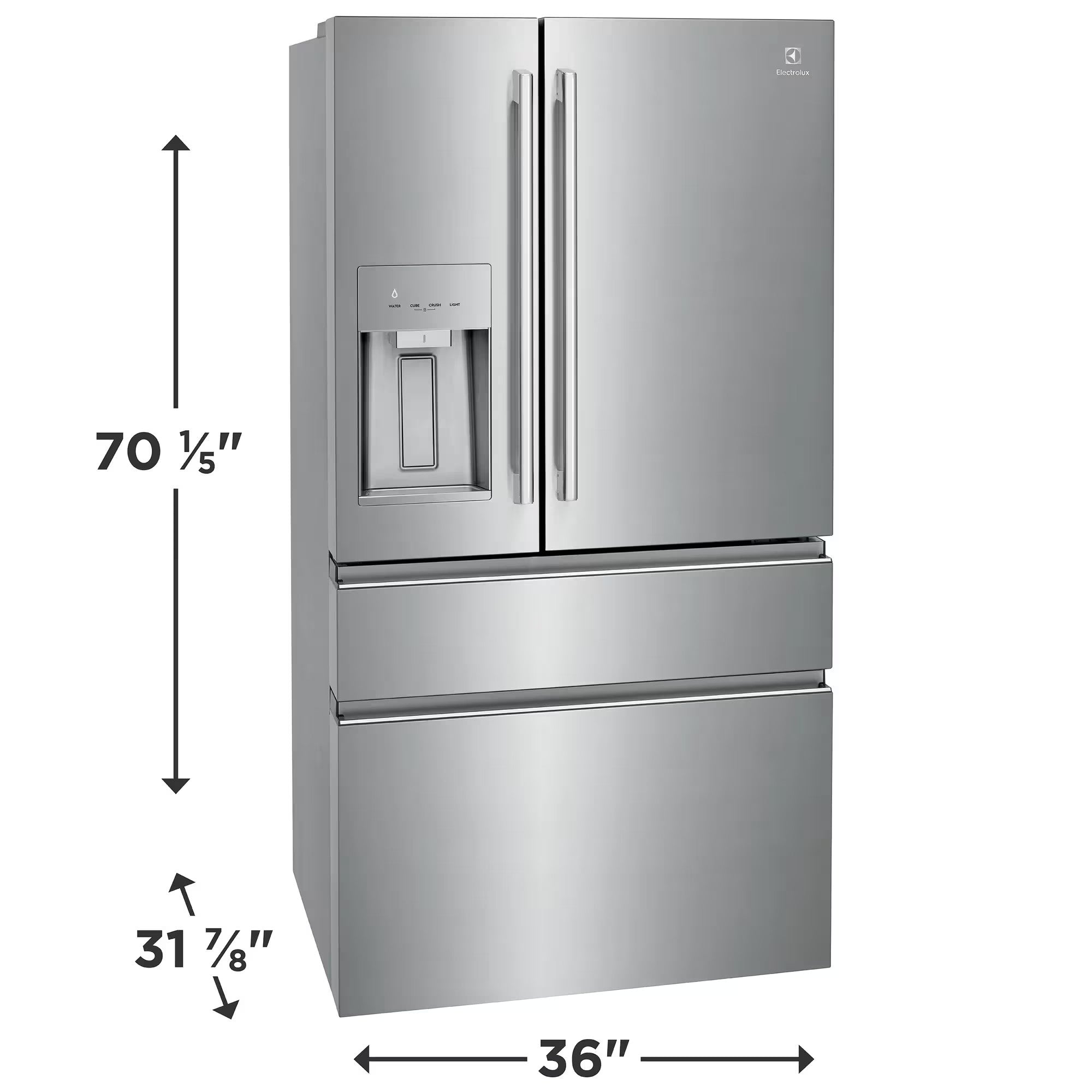 Electrolux ERMC2295AS 36" 21 Cu.Ft. Counter-Depth French Door Refrigerator Stainless Steel